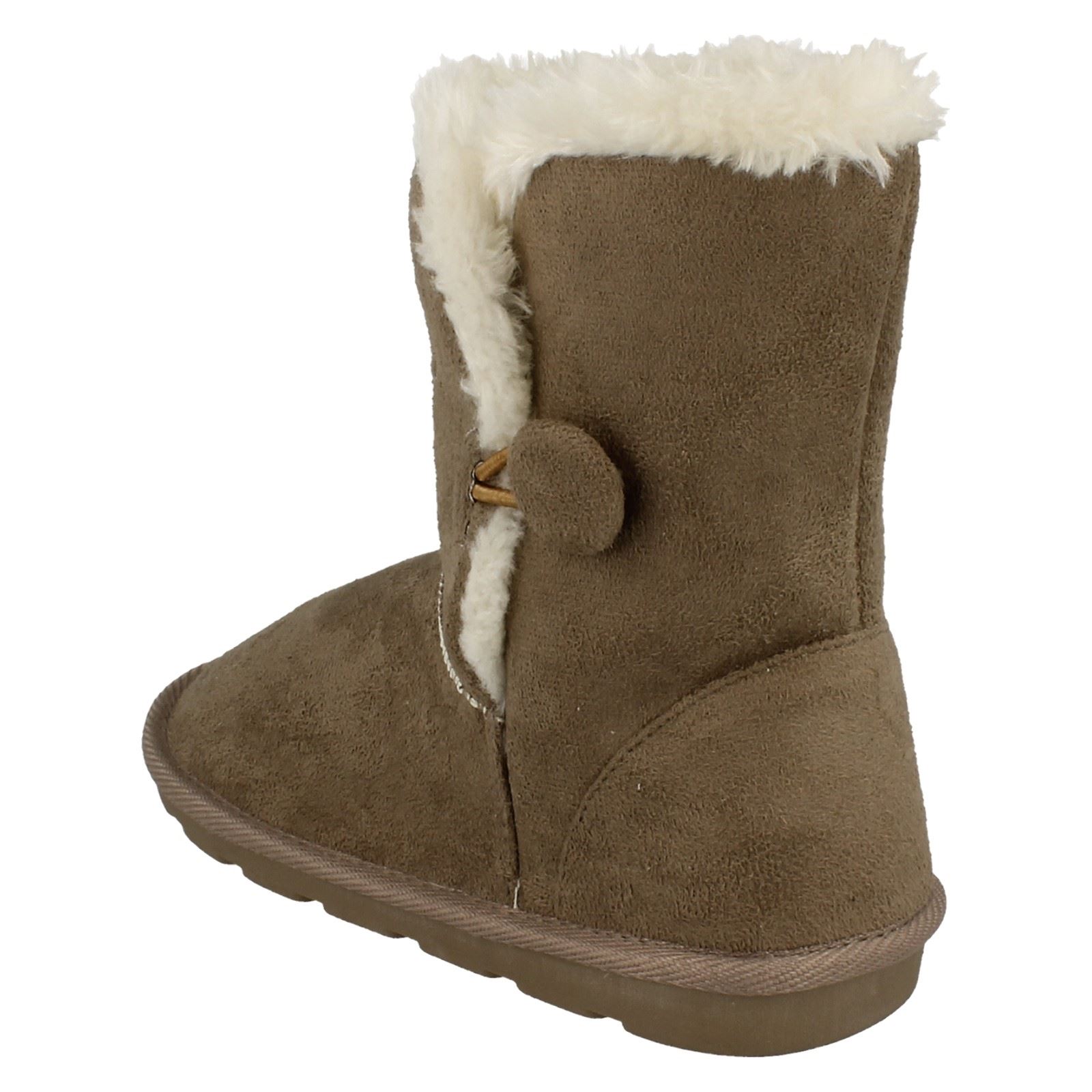 Girls Spot On Faux Fur Lined Short Boots - Picture 15 of 19