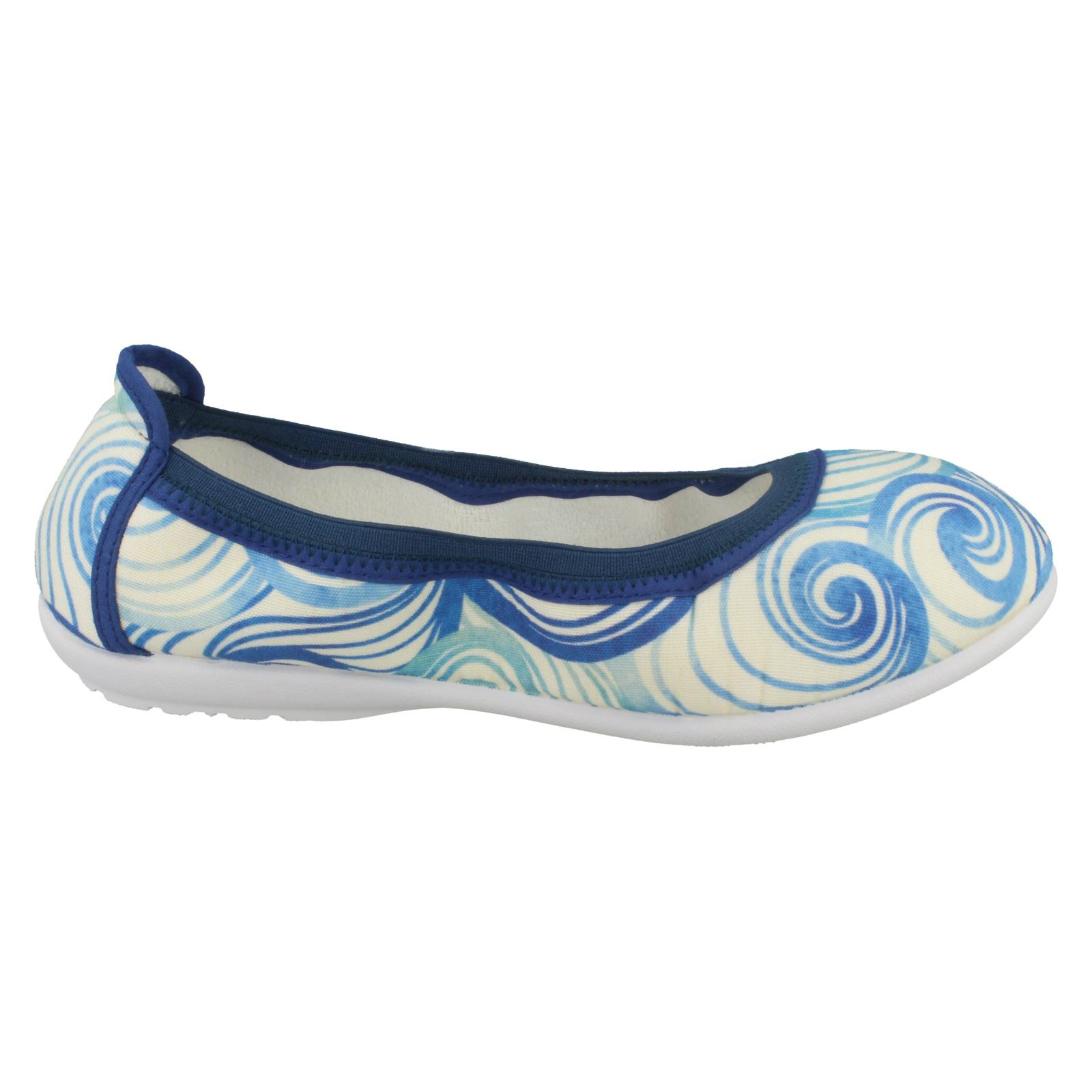 Ladies Easy B Casual Slip On Shoes 'Swirl' - Picture 9 of 19