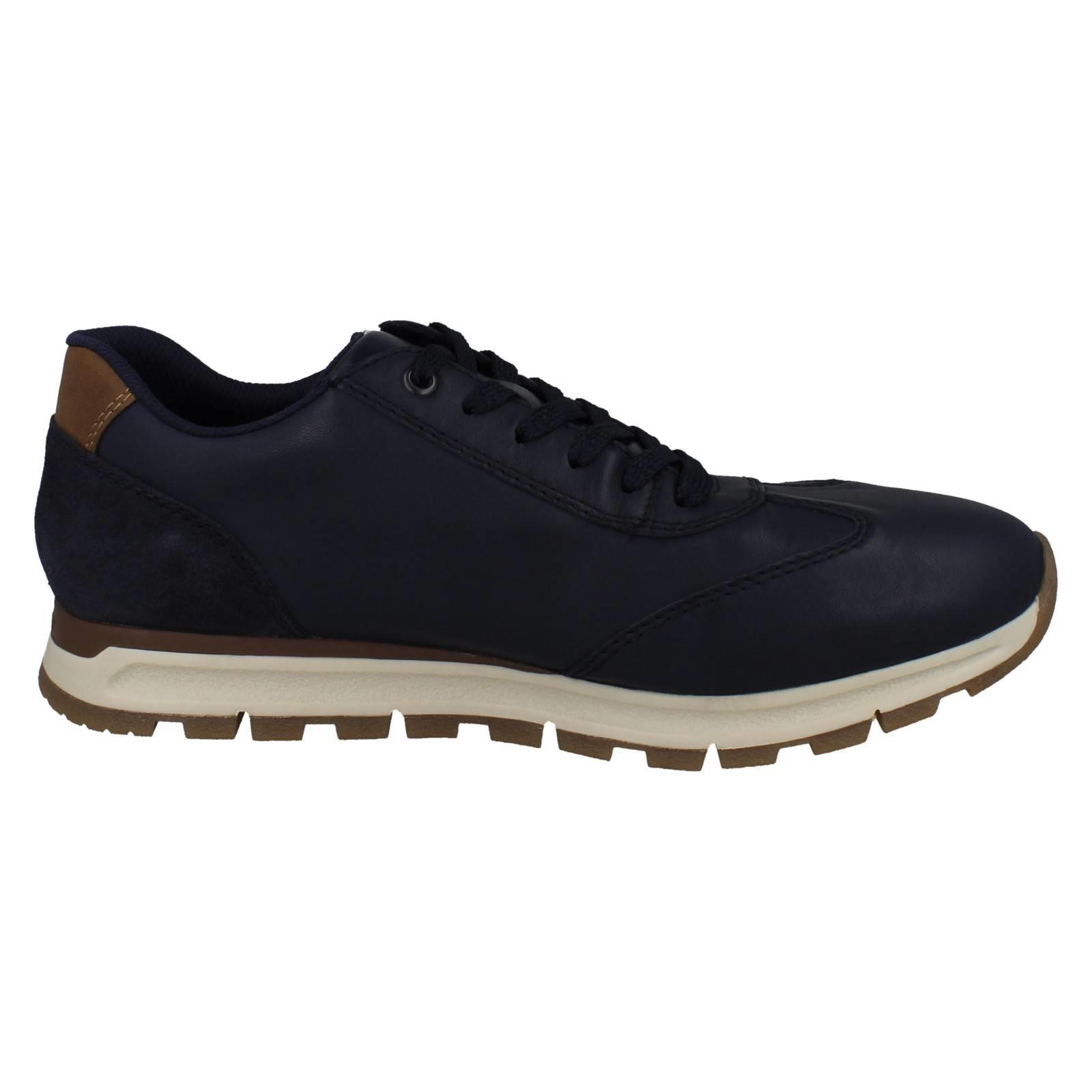 Zapatos Rieker Inteligentes Informales de Cuero con Cordones/Cremallera para Hombres Plantilla Extraíble B0501 - Imagen 7 de 10