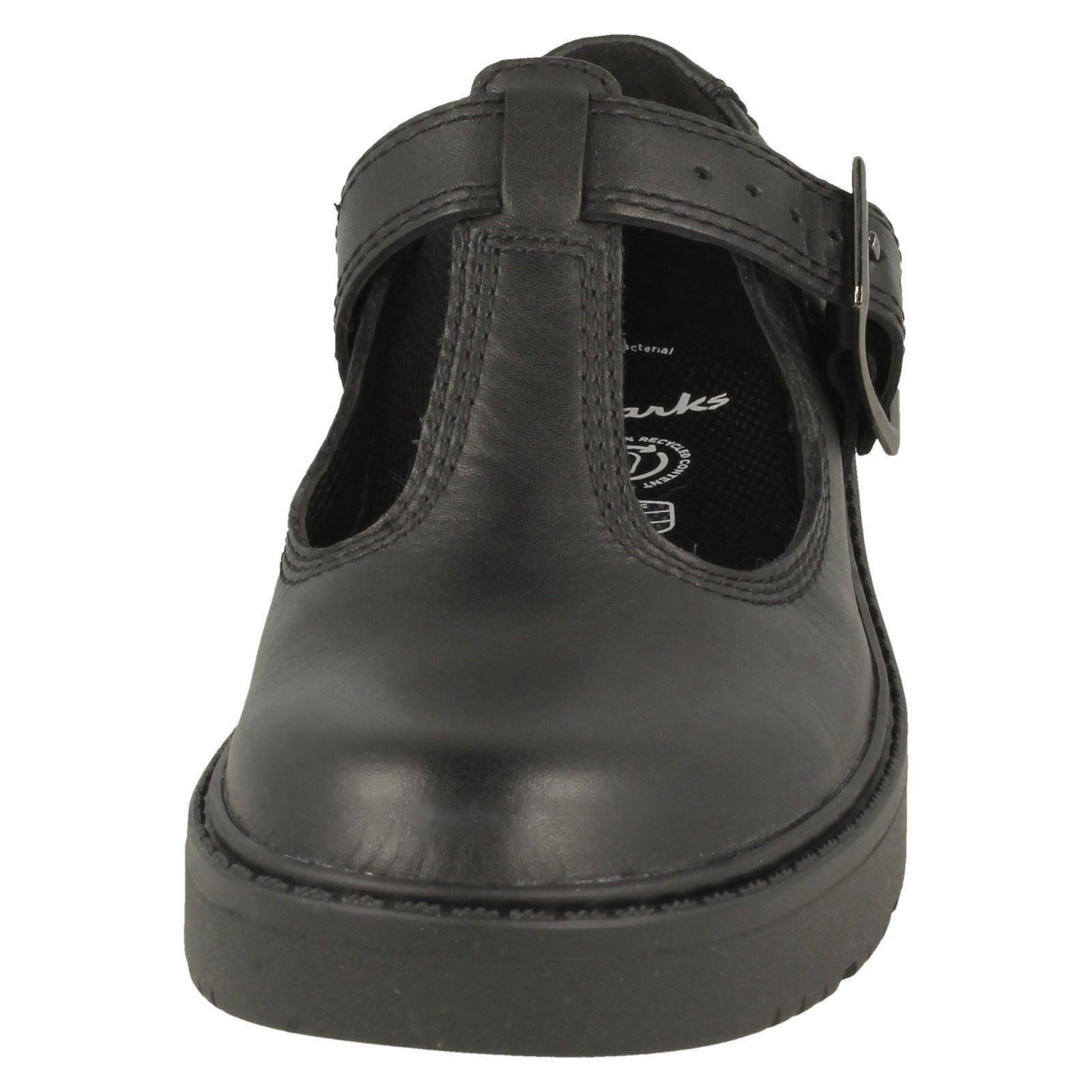 Mädchen Clarks Smart Keilabsatz T-Bar Einfarbig Move K - Picture 9 of 19