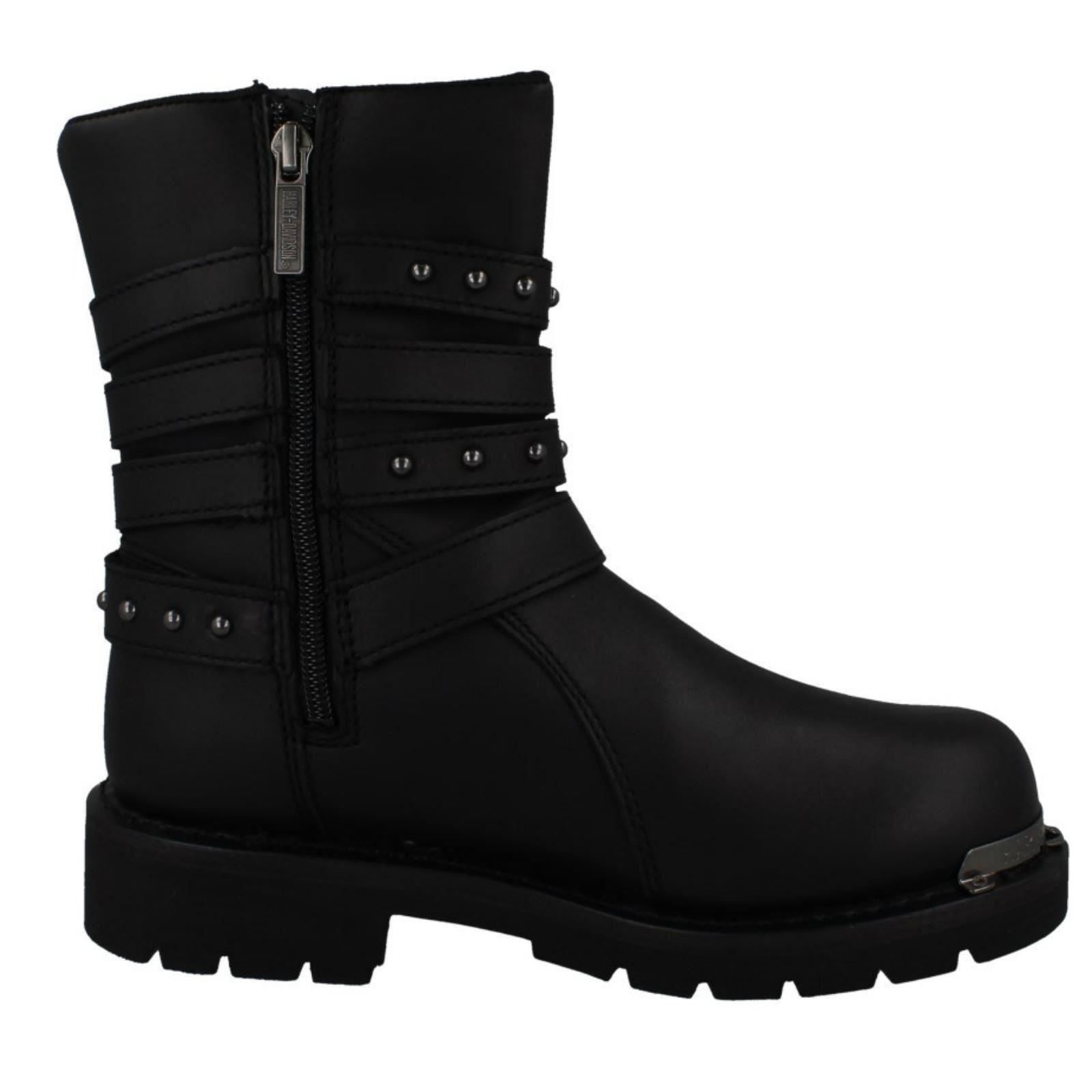 Señoras HARLEY DAVIDSON detalle botas de motociclista detalle DAVIDSON de hebilla a Eddington fd6738 Señoras HARLEY DAVIDSON detalle botas de motociclista detalle DAVIDSON de hebilla a Eddington fd6738