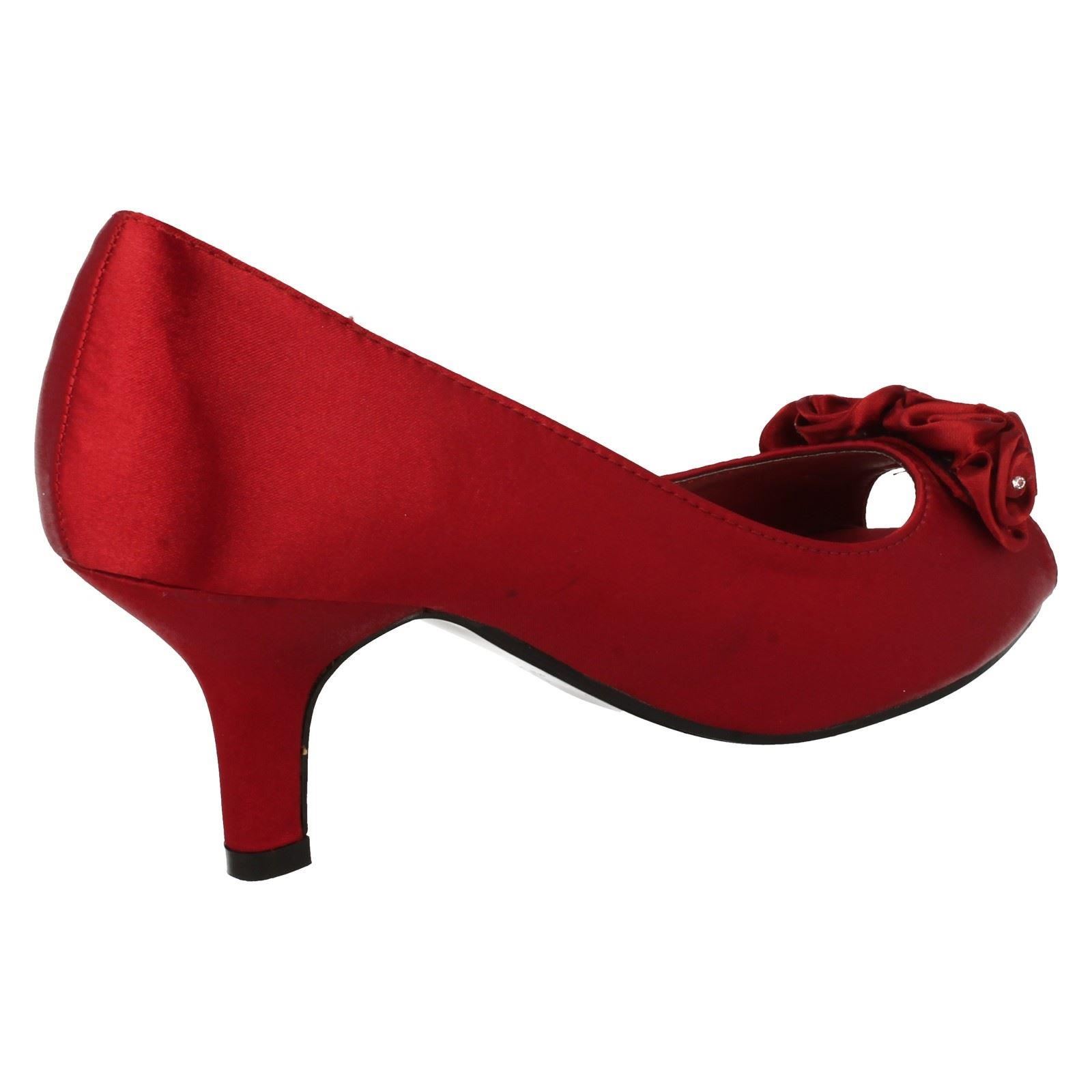 "Zapatos para dama Spot On Peep Toe con ""detalle floral"" - Imagen 15 de 55