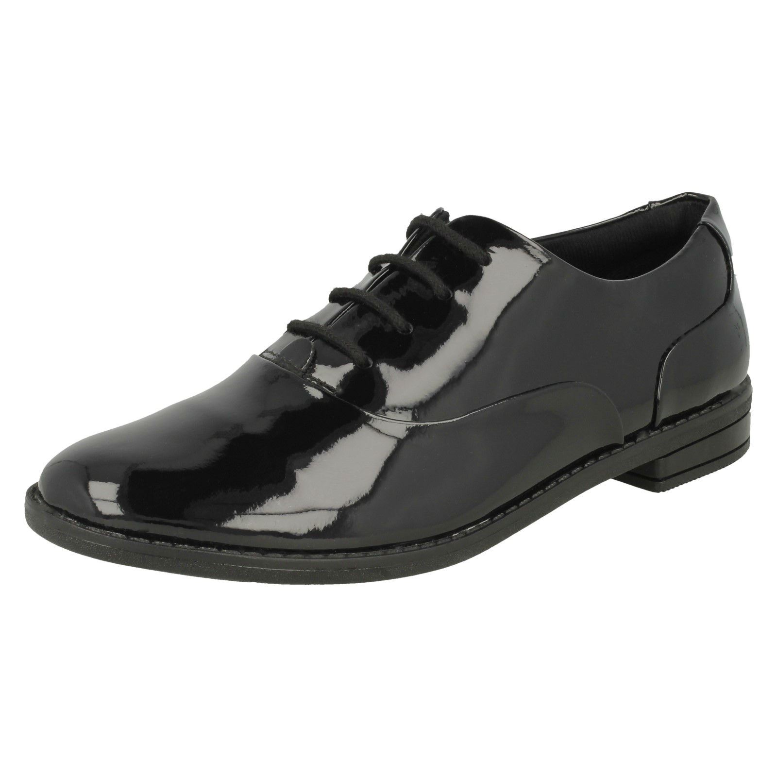 girls lace up school shoes
