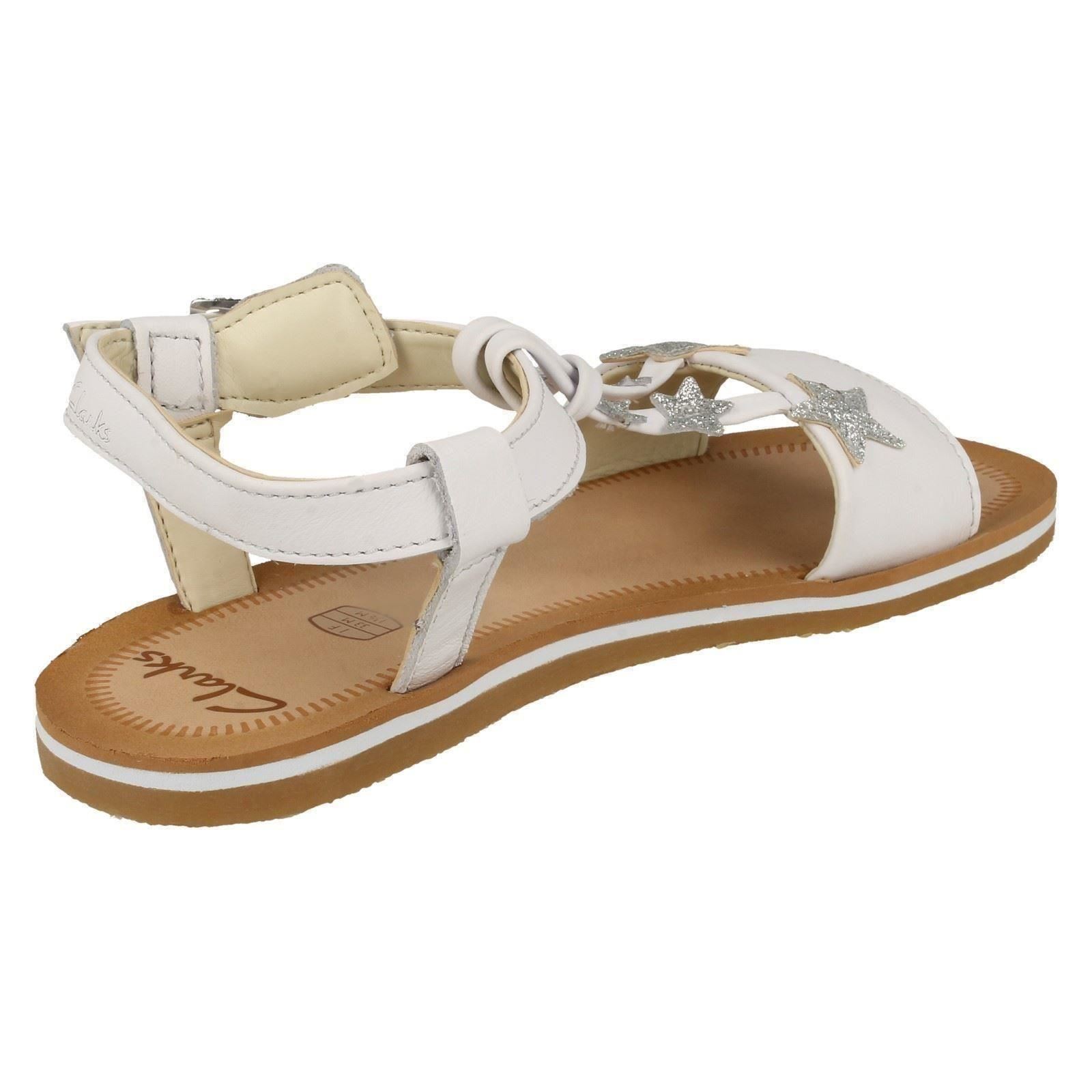 Girls Clarks Stylish Star Detailed Sandals Finch Summer K - Picture 15 of 19