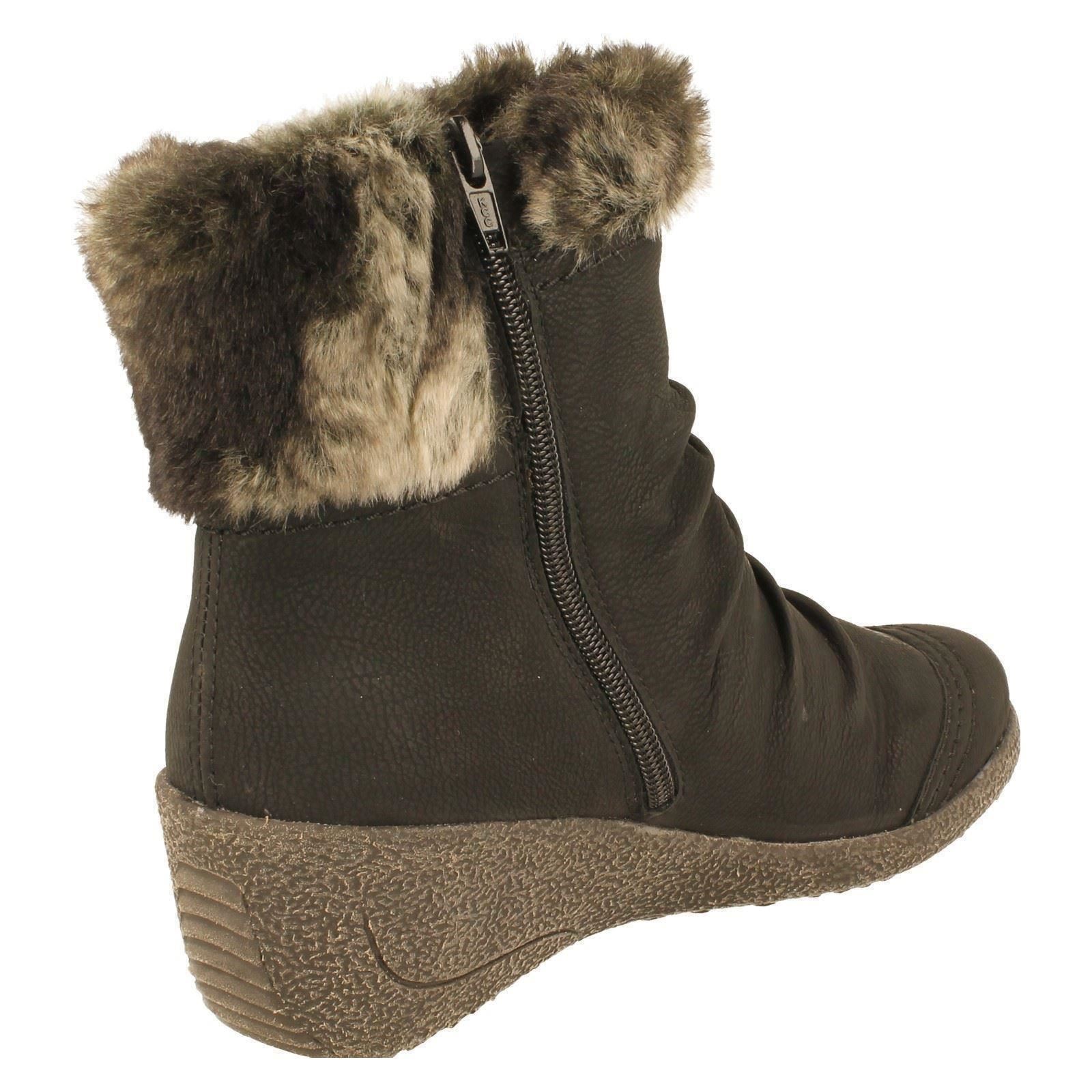 Ladies Rieker Y036301 Fleece Lined Rieker Tex Boots eBay
