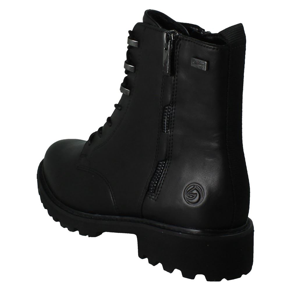 Ladies Remonte-Tex Leather Zip Lace Up Water Resistant Ankle Boots *D8656* - Picture 4 of 10