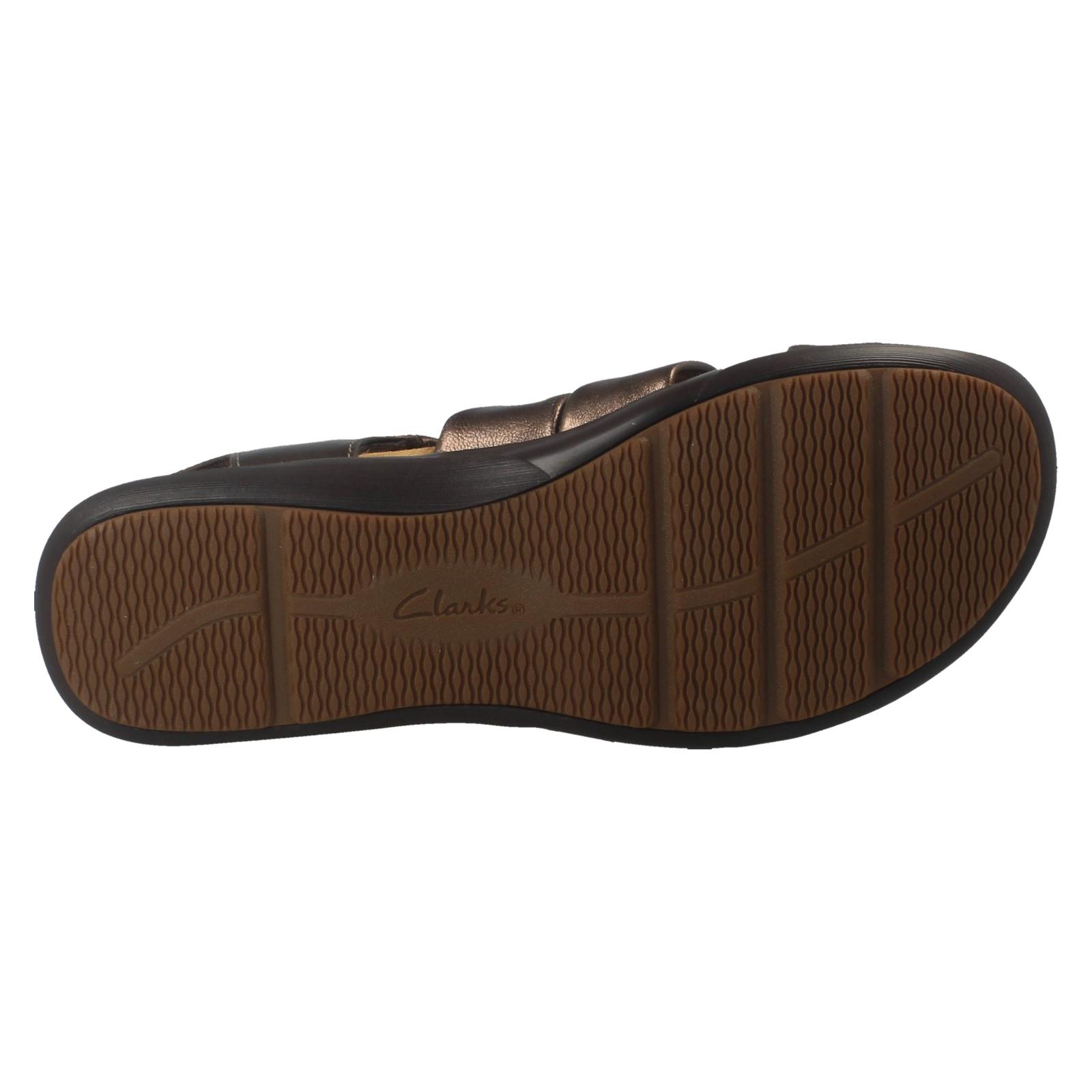 Damen Clarks Leder Klettverschluss Doppelriemen breite Sommer Sandalen "Kitly Ave" - Bild 19 von 19