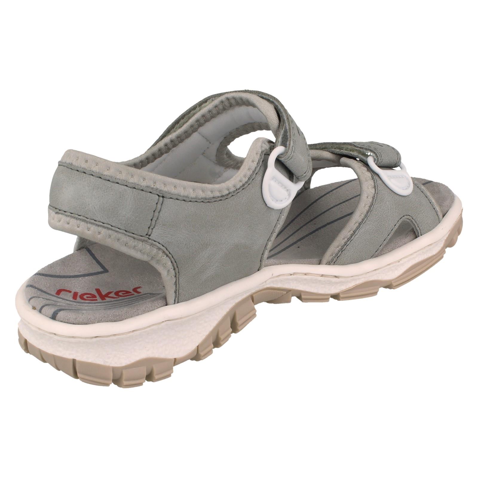 Sandalias de verano Rieker sintéticas antiestrés estilo deportivo para dama 68866 - Imagen 26 de 46