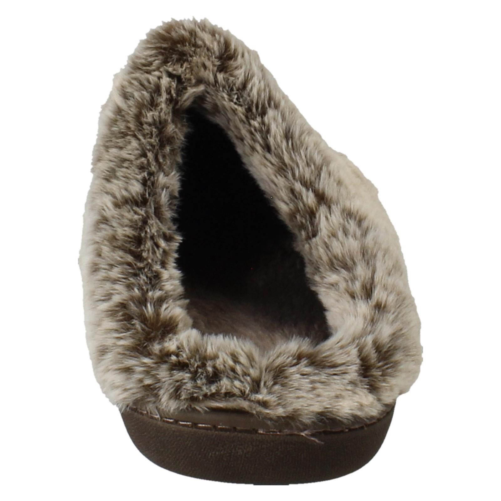 Laddies Padders Fur Lined Machine Washable Wide Fit Mule Slippers Florrie - Picture 14 of 19