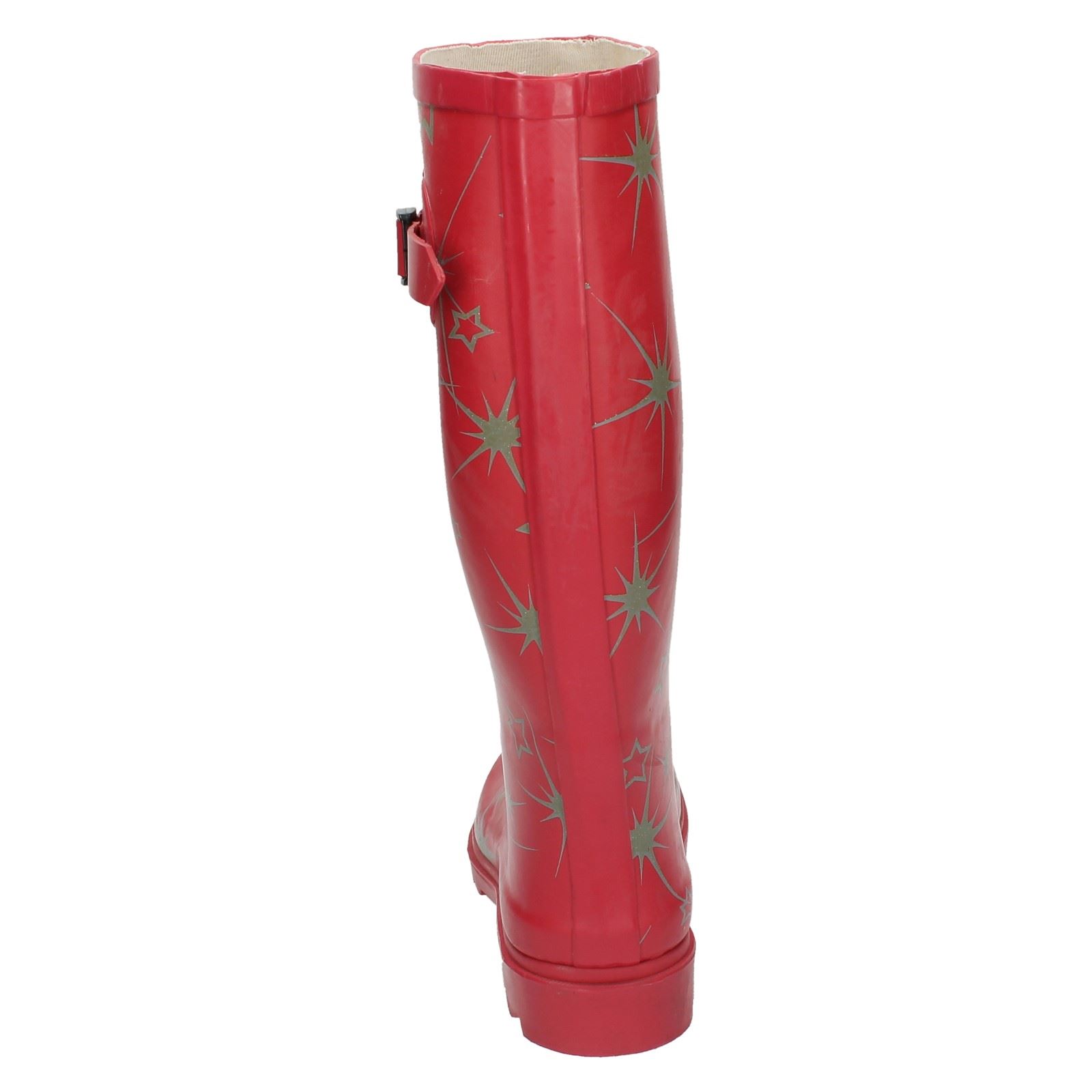 Botas Wellington informales con estampado de estrellas Spot On para dama X1R150 - Imagen 5 de 10