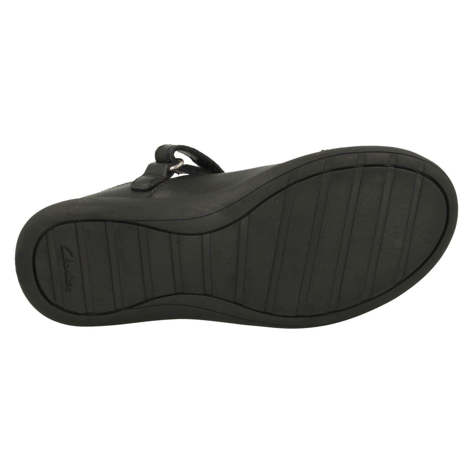 Mädchen Clarks Smart Regenbogen Detailliert Schulschuhe Etch Strahl - Picture 10 of 19