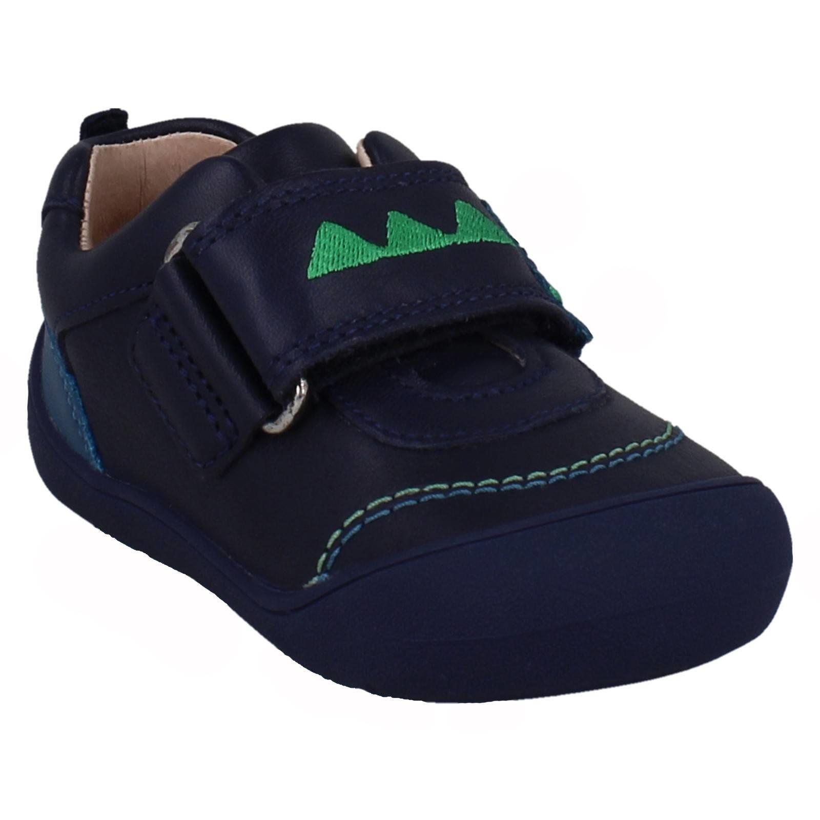 Boys Startrite Padded Soft Leather First Walking Dinosaur Shoes Tread - Picture 8 of 10