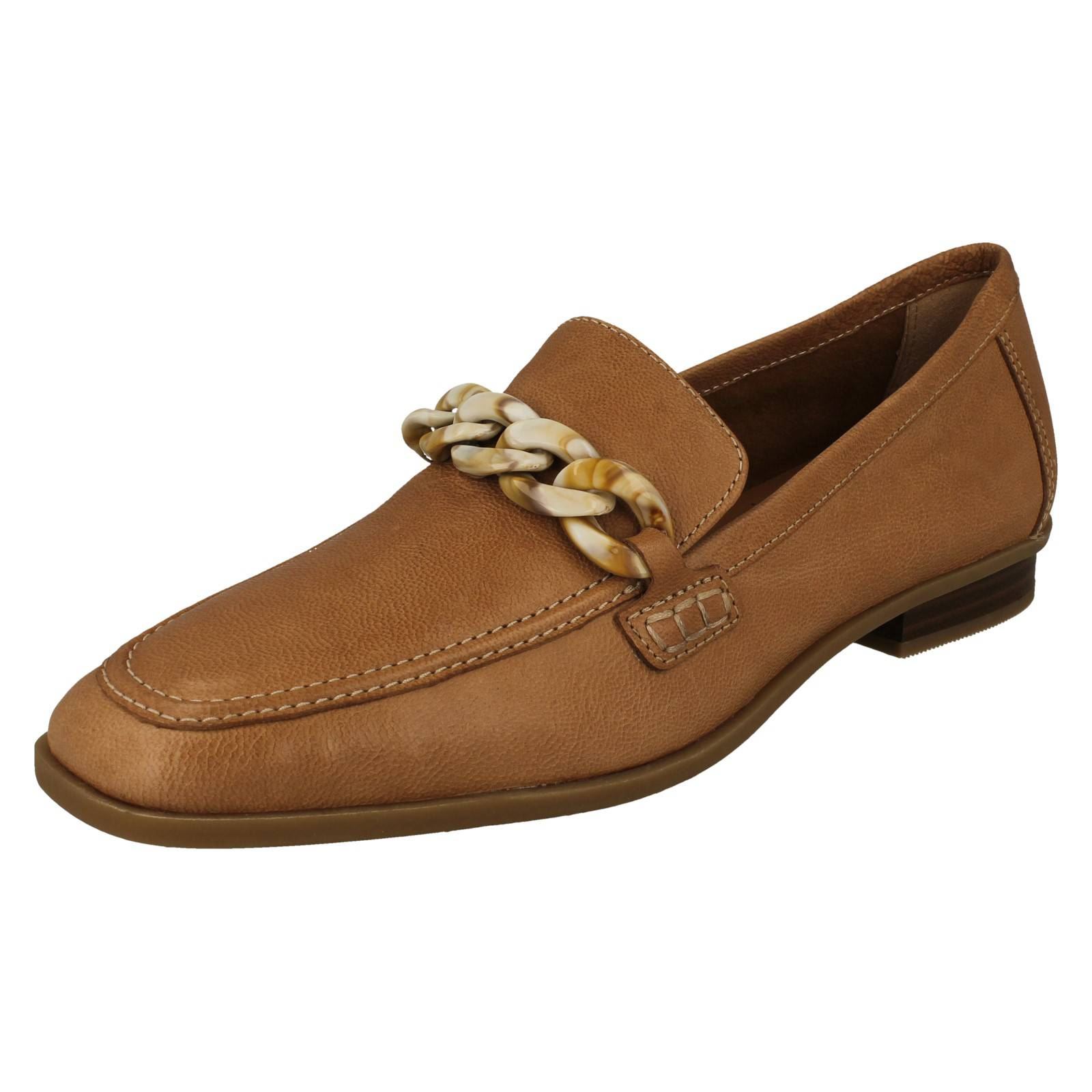 Mujer Clarks Cuero Suave Punta Cuadrada Mocasines Estilo Smart Zapatos: Sarafyna - Picture 29 of 55