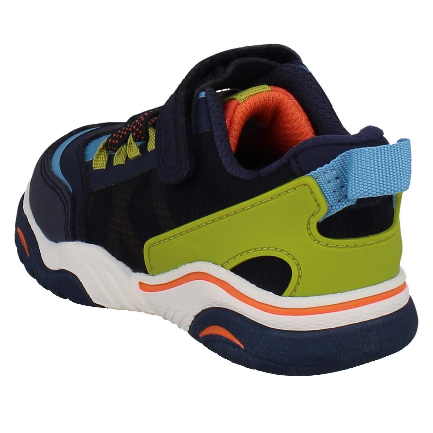 Kids Clarks Vegan Colour-Pop Machine Washable Sports Trainers *Feather Track* - Picture 31 of 37