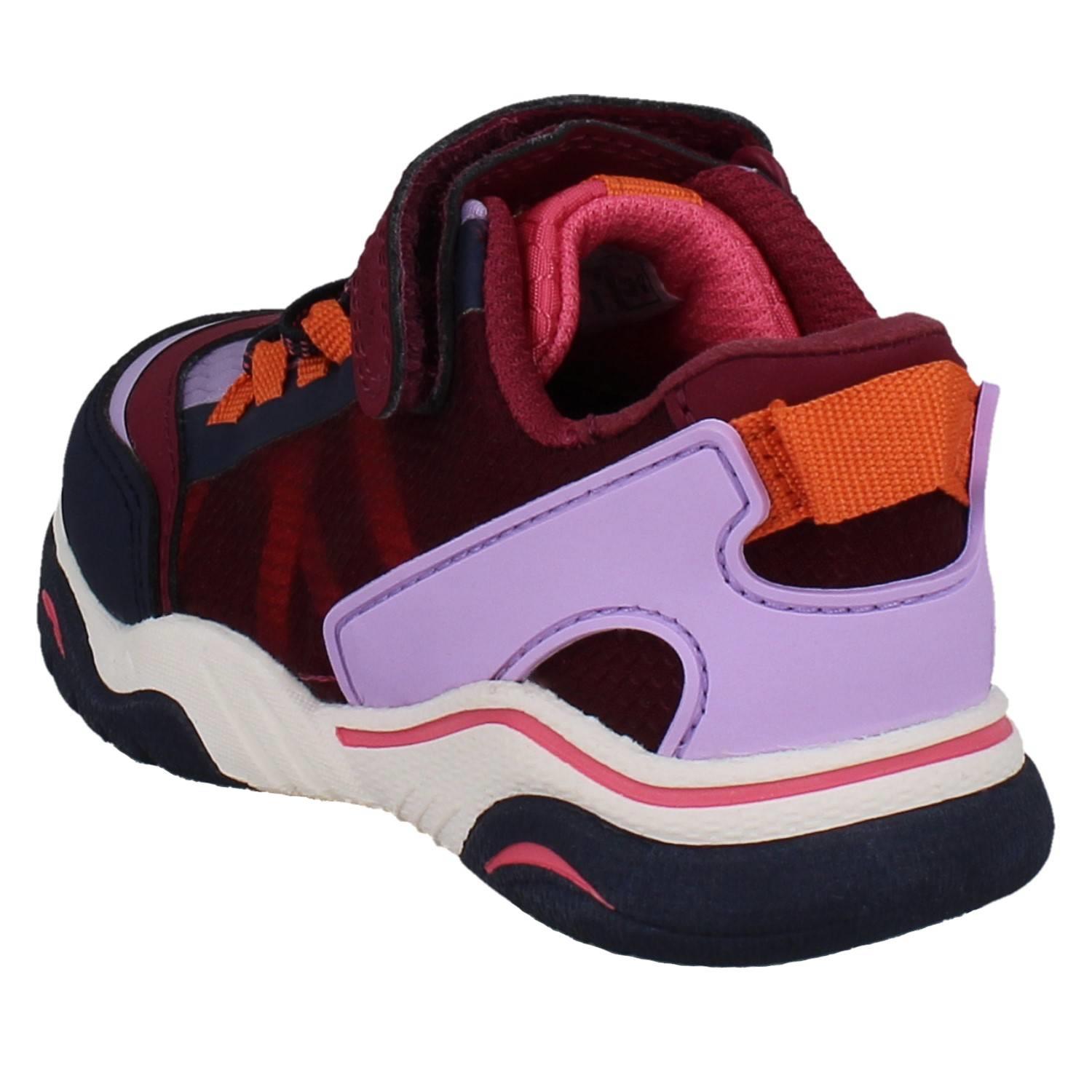 Kids Clarks Vegan Colour-Pop Machine Washable Sports Trainers *Feather Track* - Picture 13 of 37