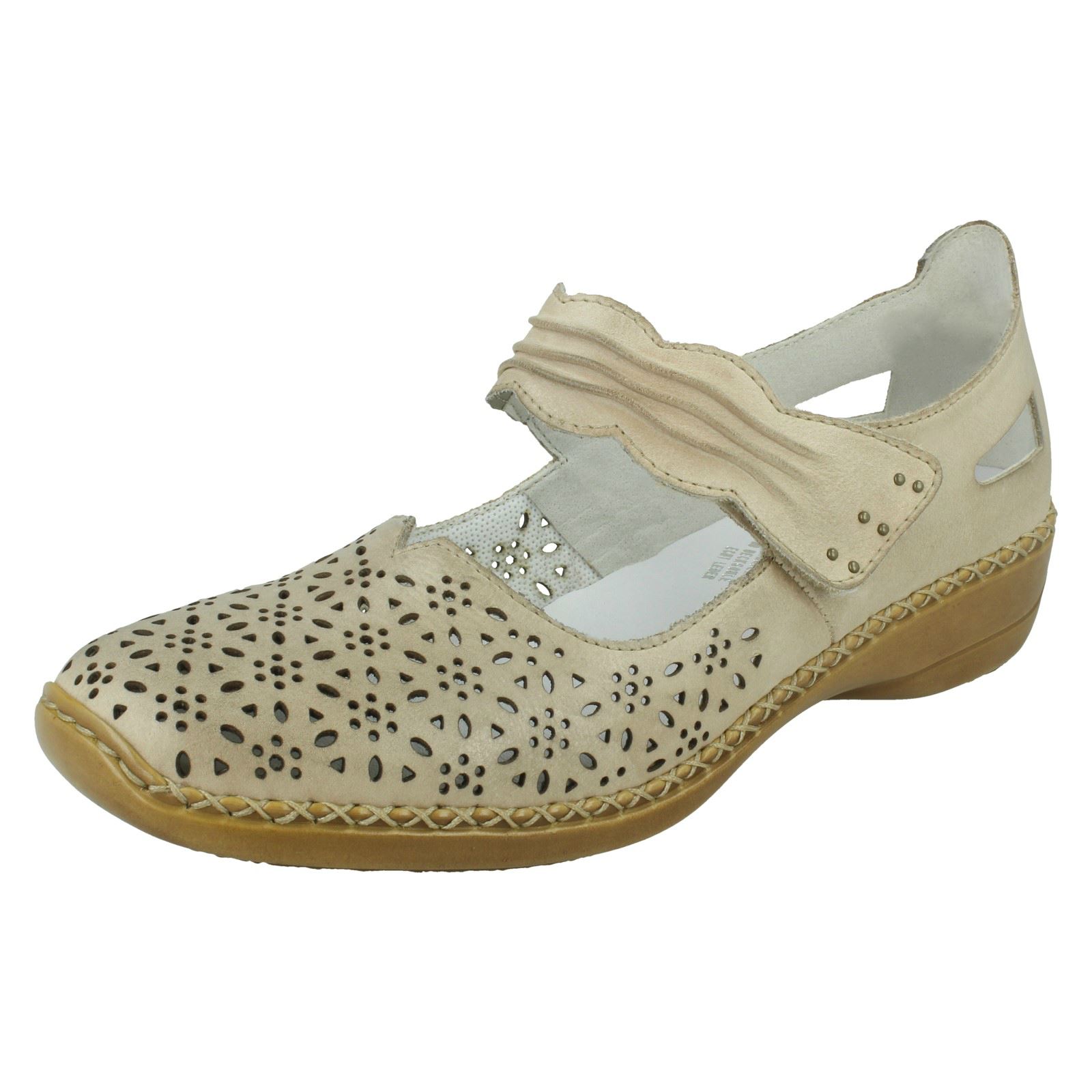 Ladies Rieker 413G7 Casual Cut Out Detailed Shoes | eBay