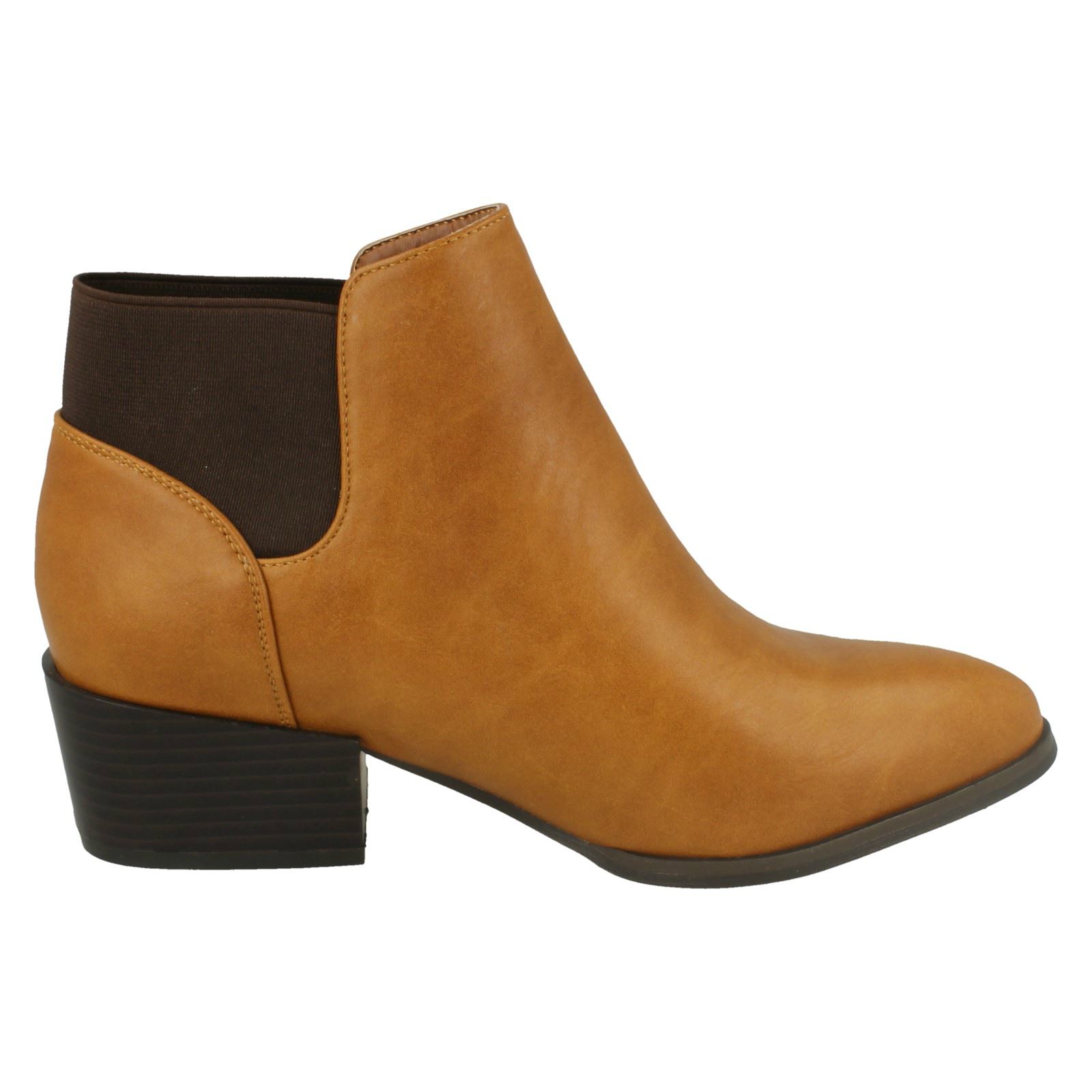 Ladies Spot On F5R0230 Heeled Ankle Boot - Picture 23 of 28