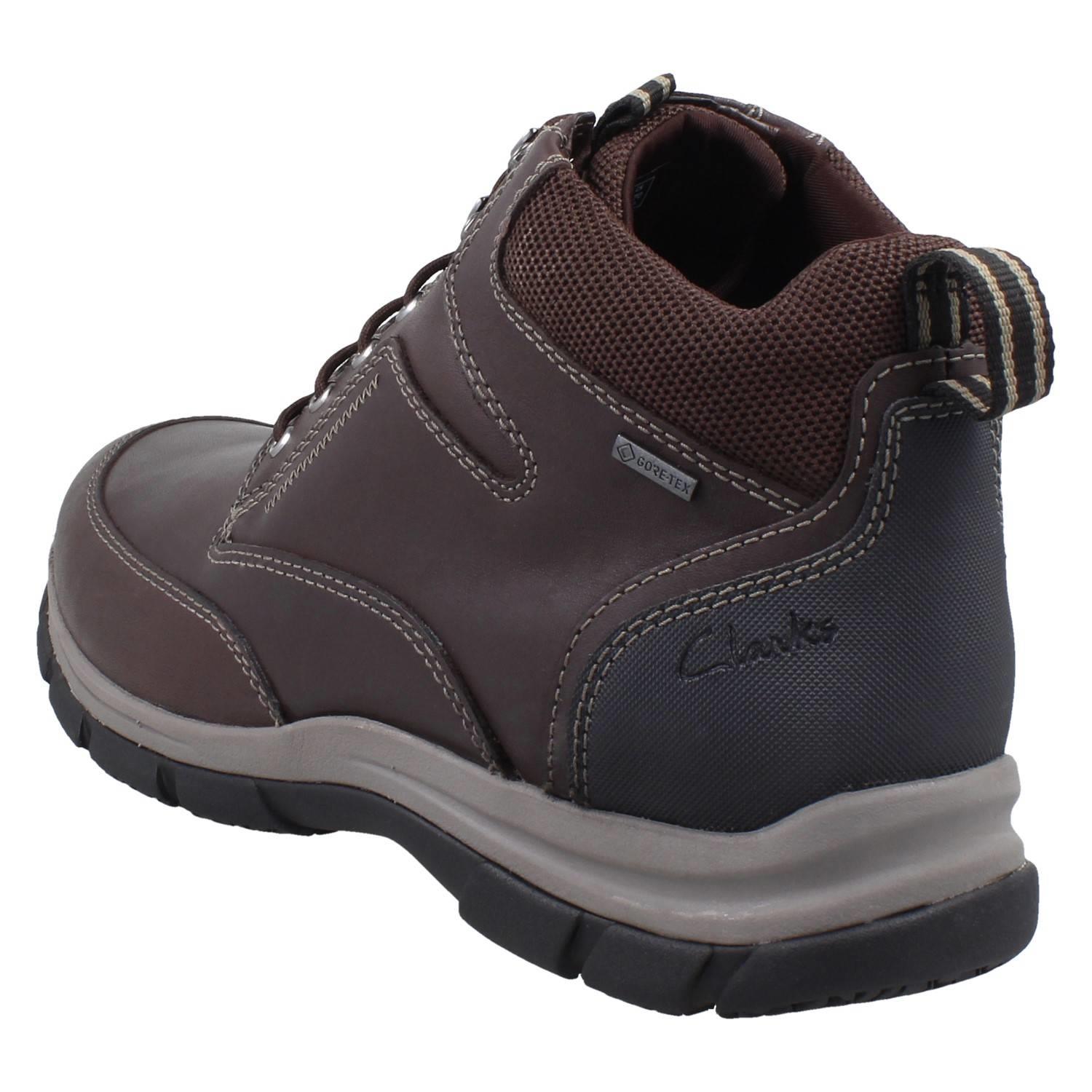 Herren Clarks Rutschfest Wasserfest Senkfußeinlage Stiefeletten Spypath Hi GTX - Picture 4 of 10