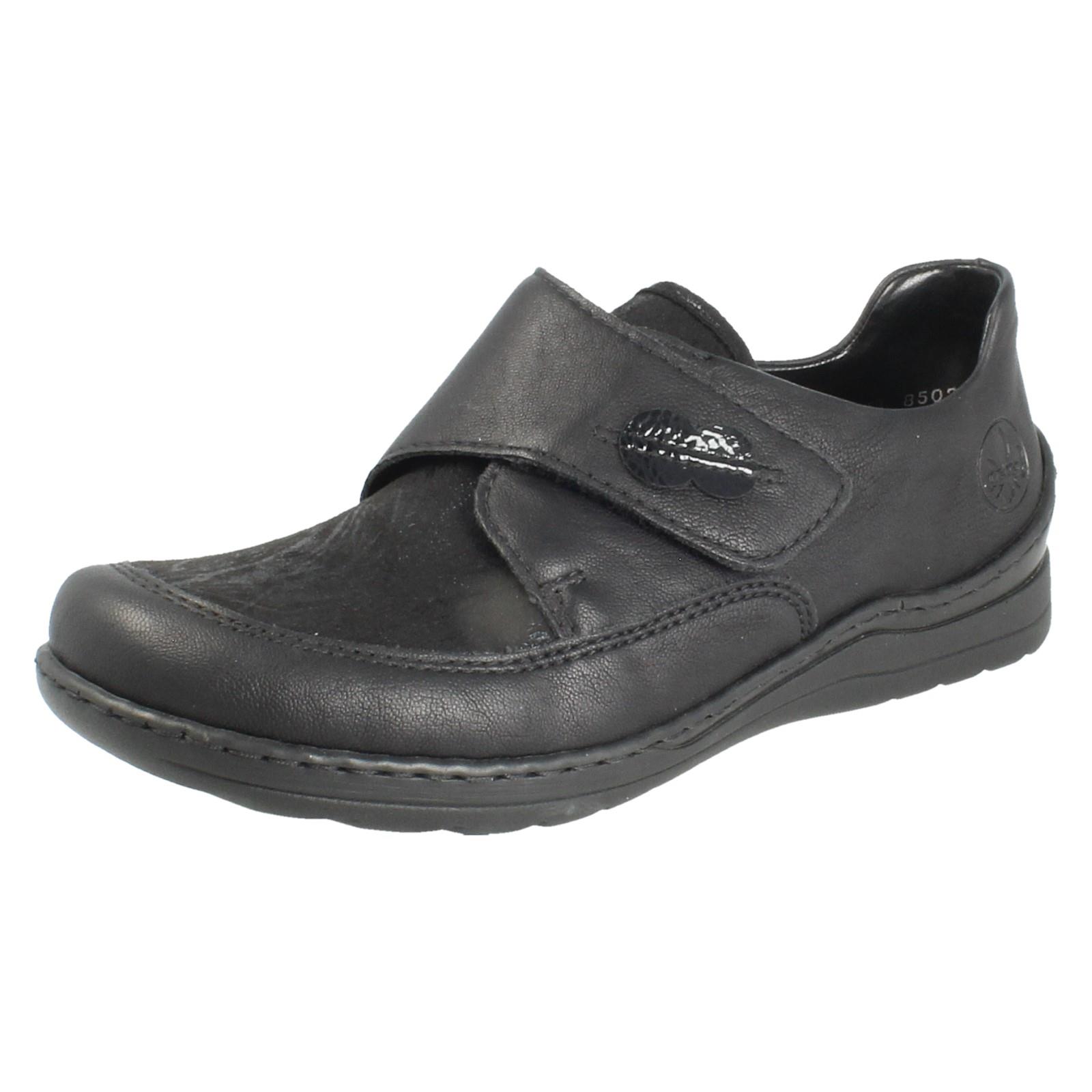 Ladies Casual Rieker Hook and Loop Antistress Extra Wide Shoes: 48954 - Bild 2 von 10