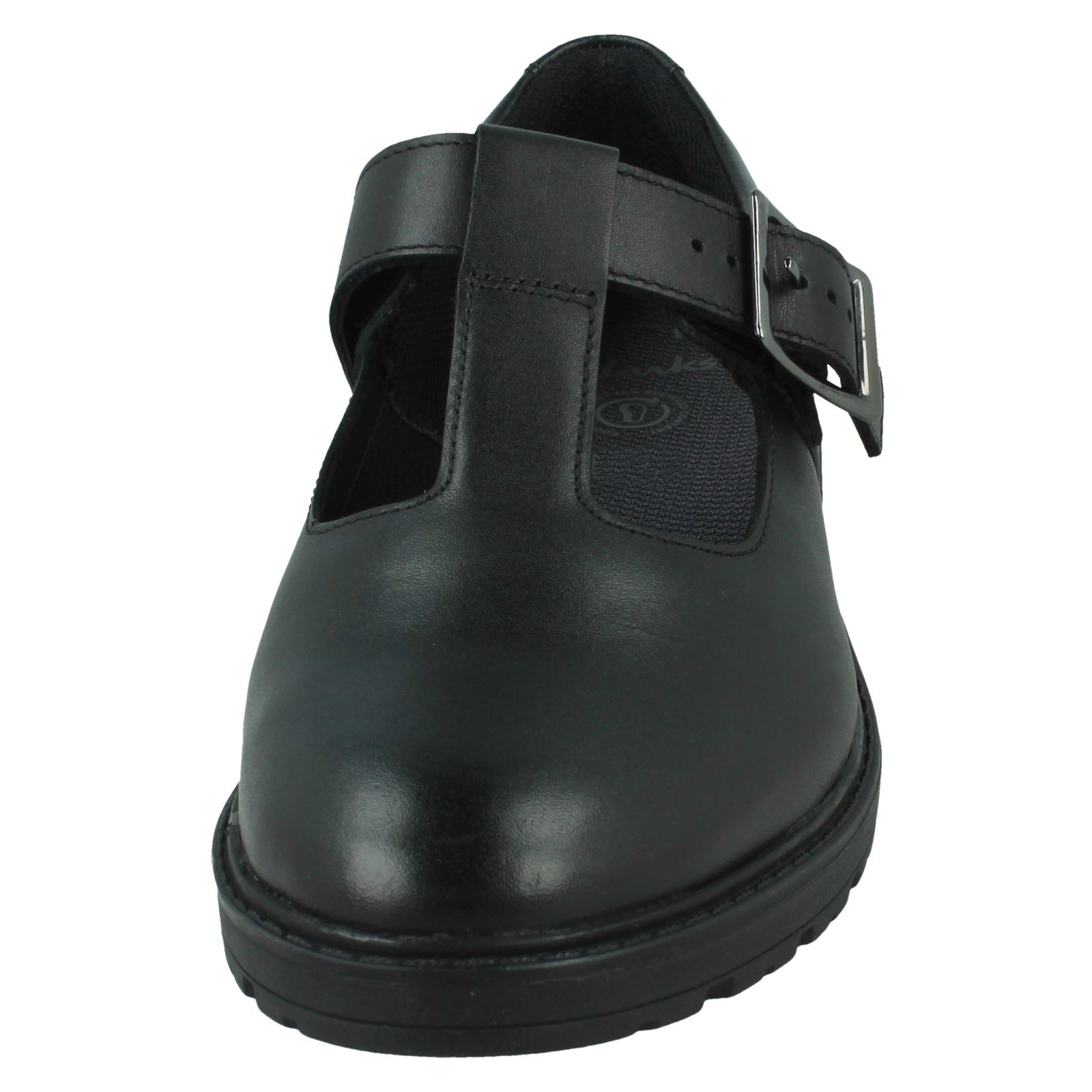 Girls Clarks Loxham Shine TBar School Shoes eBay