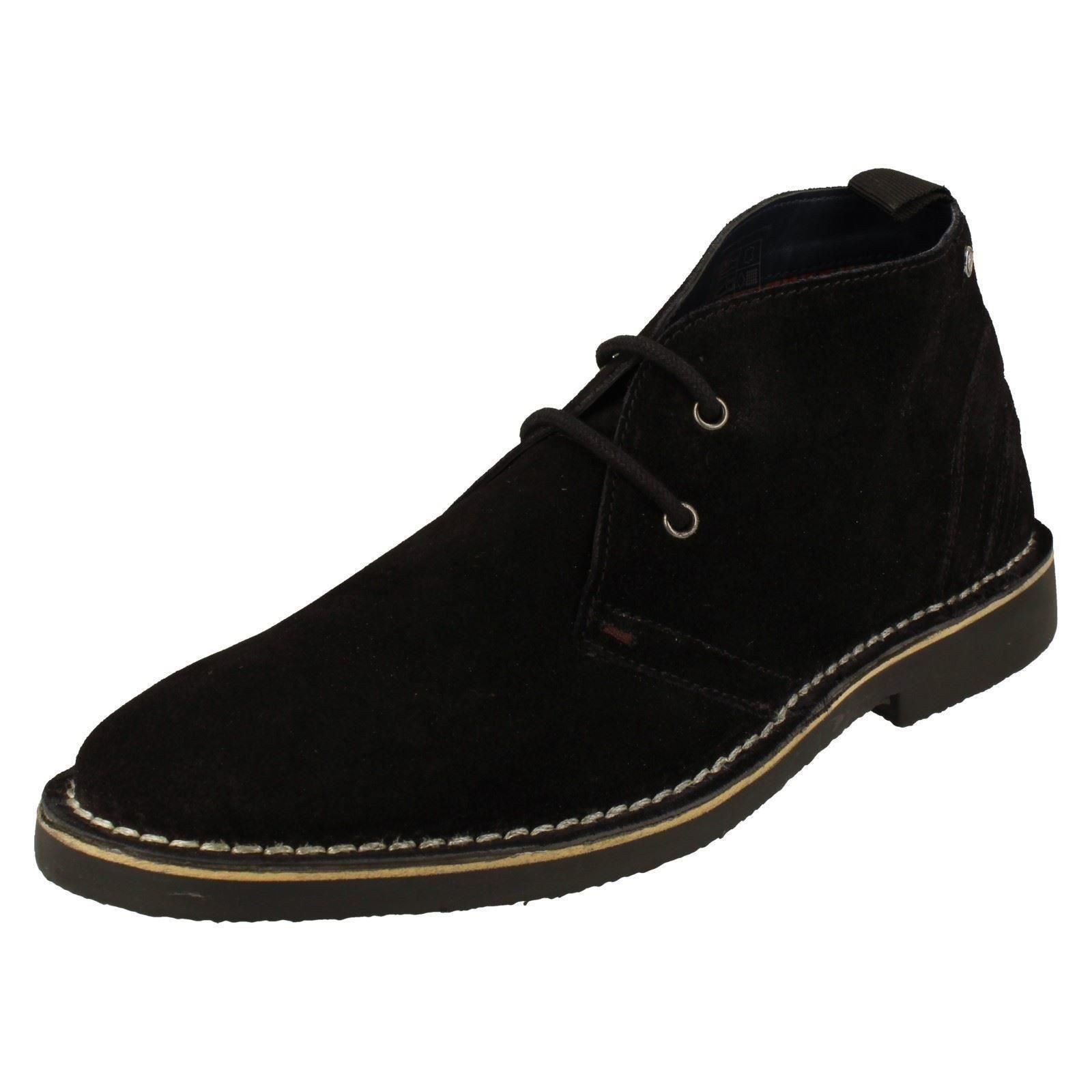 Stivali casual da uomo Ben Sherman in pelle scamosciata intelligenti casual stringati Logan mod - Foto 5 di 5