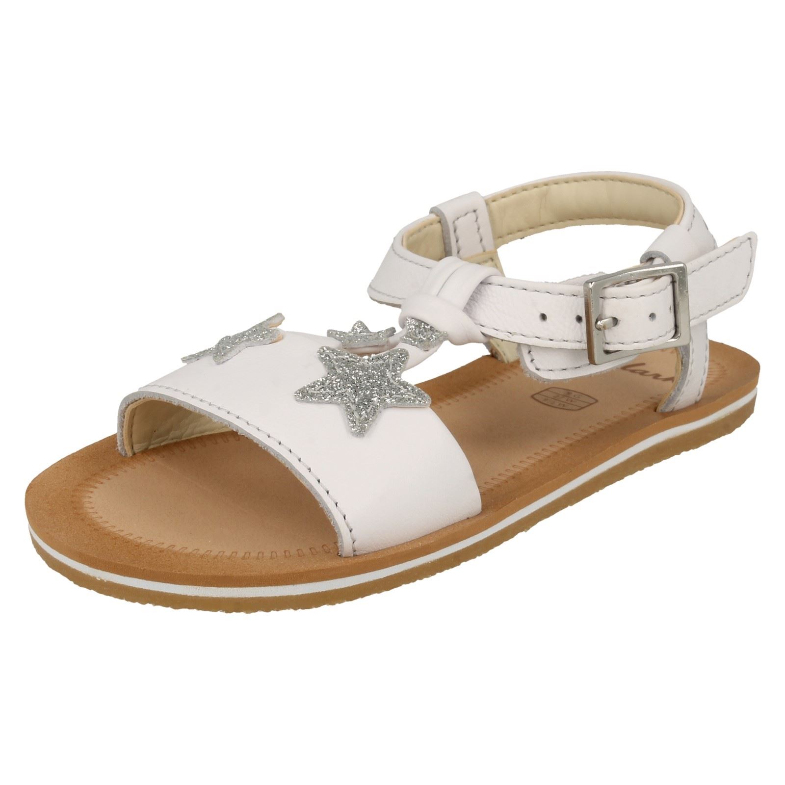 Mädchen Clarks Stylisch Star Detailliert Riemchensandalen Finch Sommer T - Picture 11 of 19
