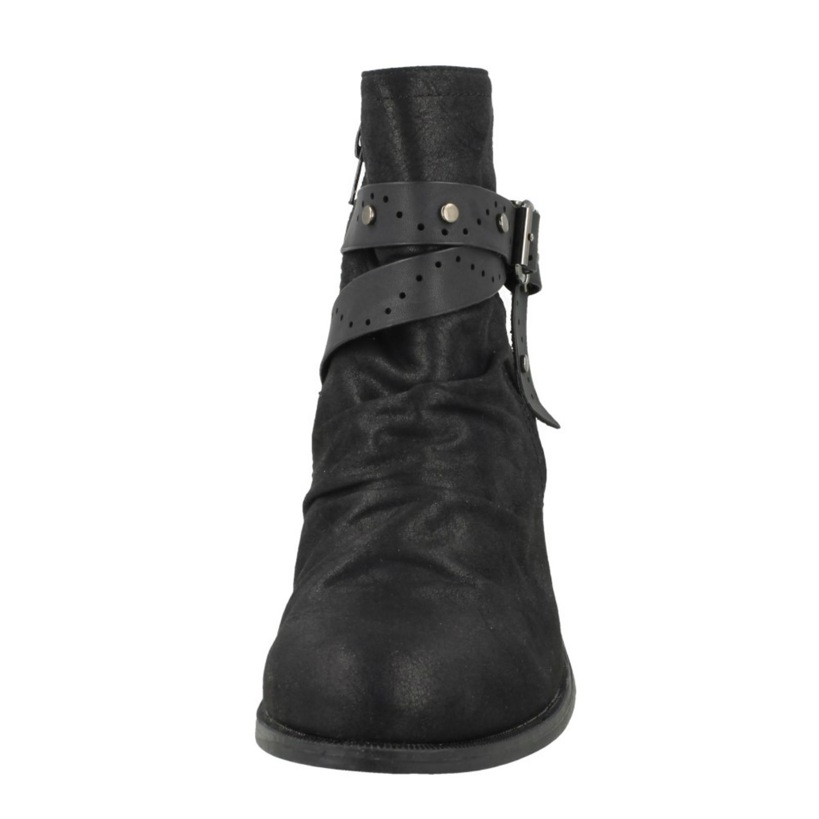 Botas al tobillo sintéticas con cremallera Down To Earth para dama - Imagen 9 de 19