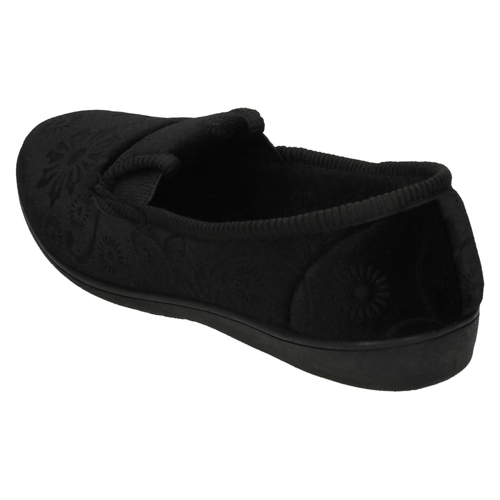 Ladies Spot On Quality Slippers Flower Pattern 'Slippers' eBay