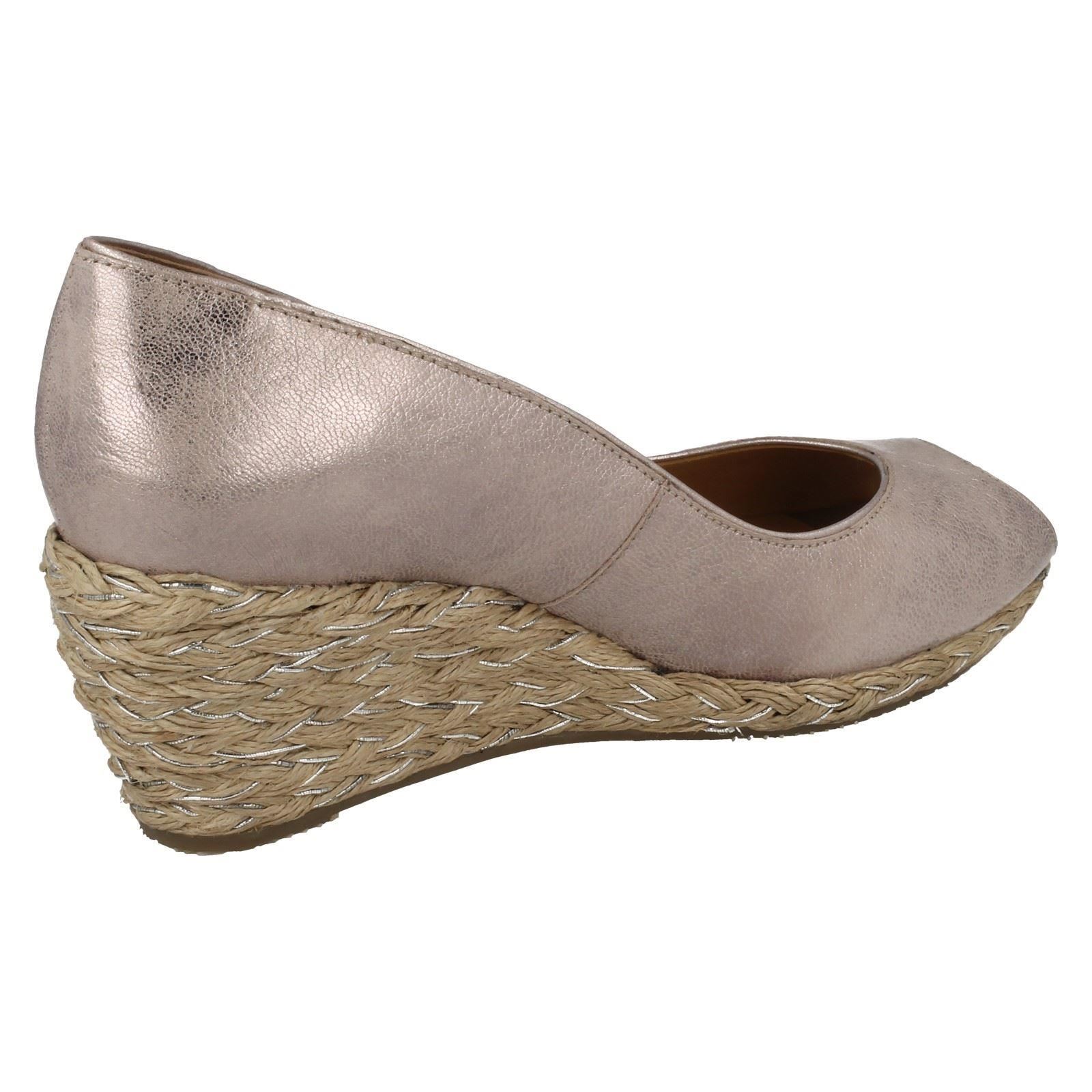 van dal peep toe wedge shoes