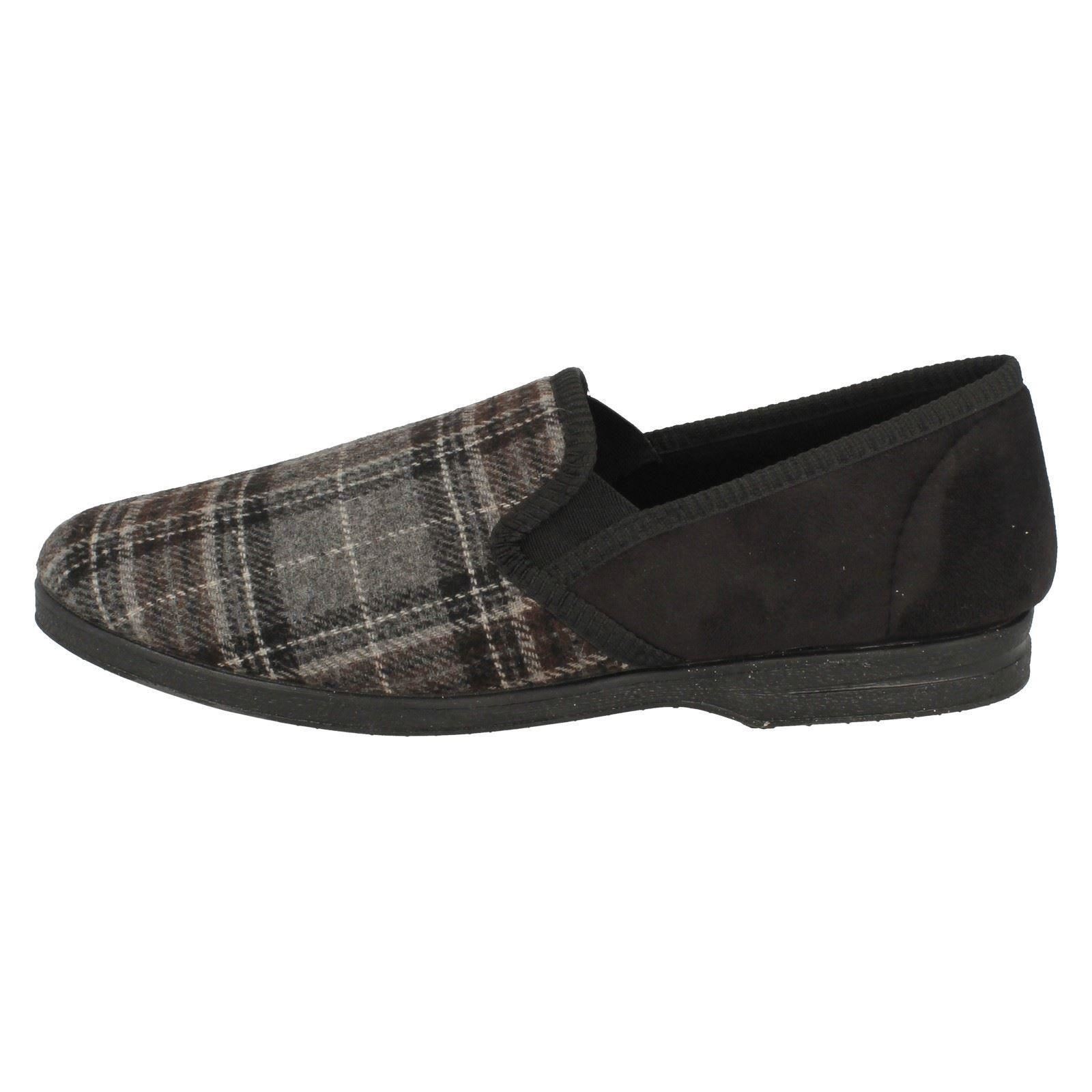 Herren Spot On Slipper Home Lounge Textil Hausschuhe X2R013 - Bild 3 von 19