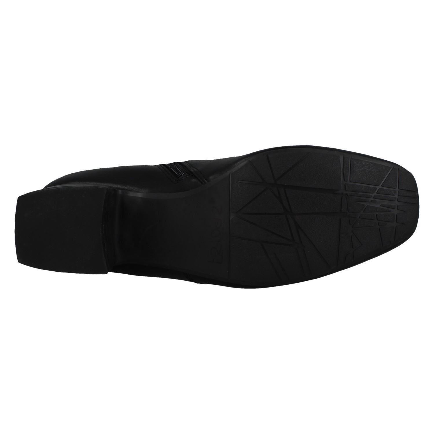 Ladies Spot On Mid Heel Ankle Boots - Picture 10 of 19