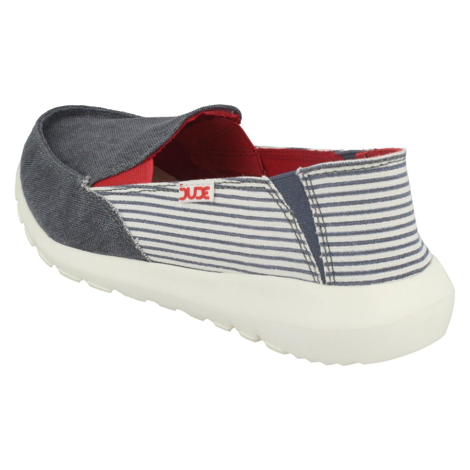 Pumps Slip Marine Ava blue Casual Ladies Dude Stripe On Hey XtqRUw