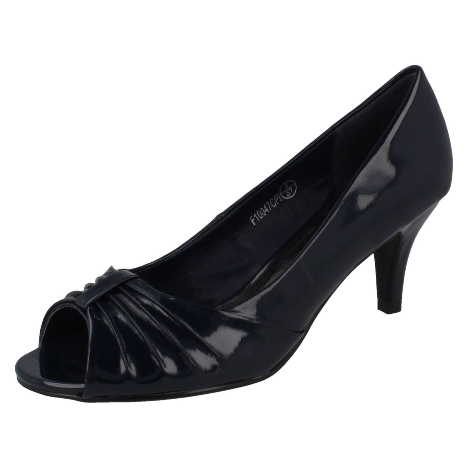 Ladies Spot On Peep Toe Court Shoes | eBay