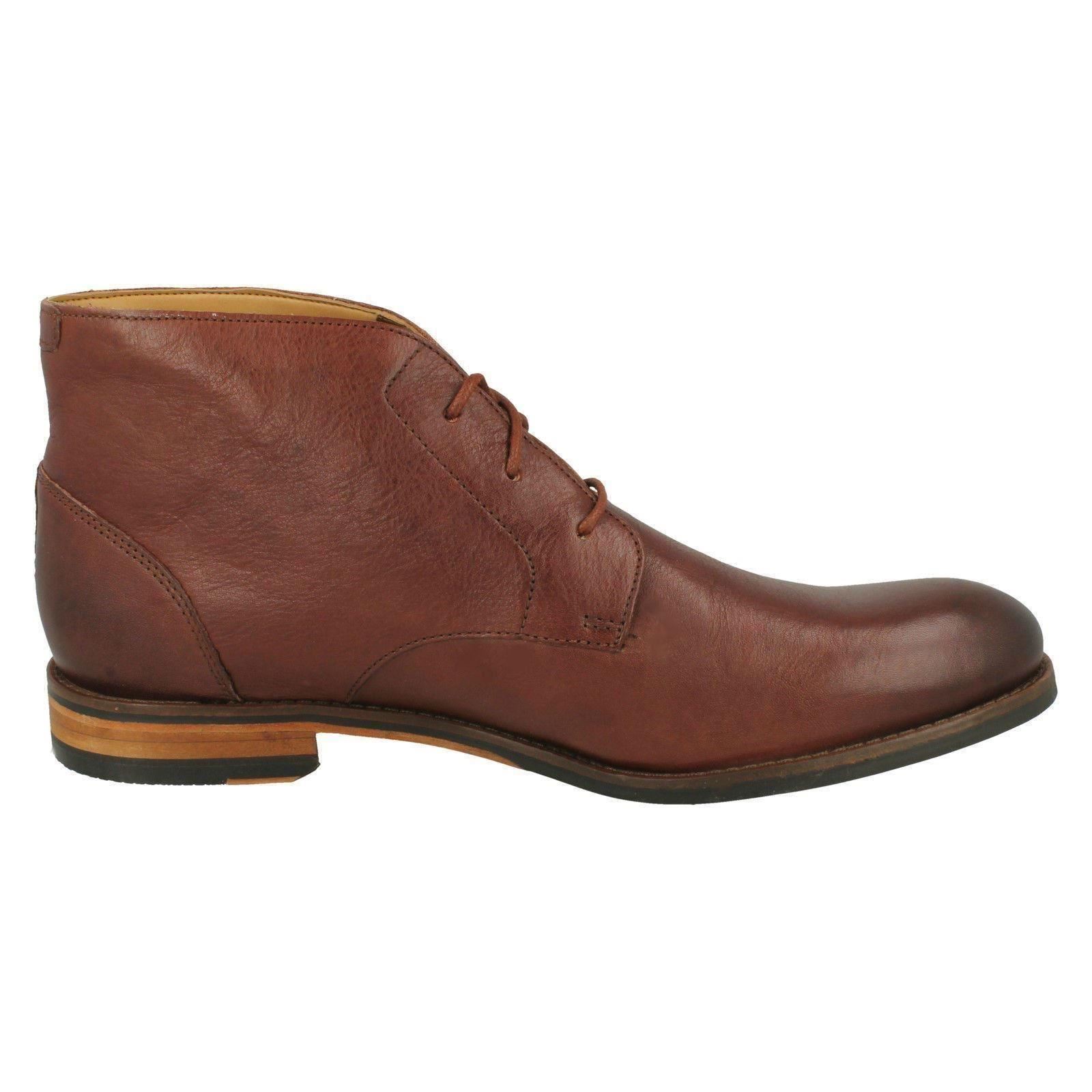 cordones Botas Flow hombre British Top marrón con para Clarks Tan rTwqrxp