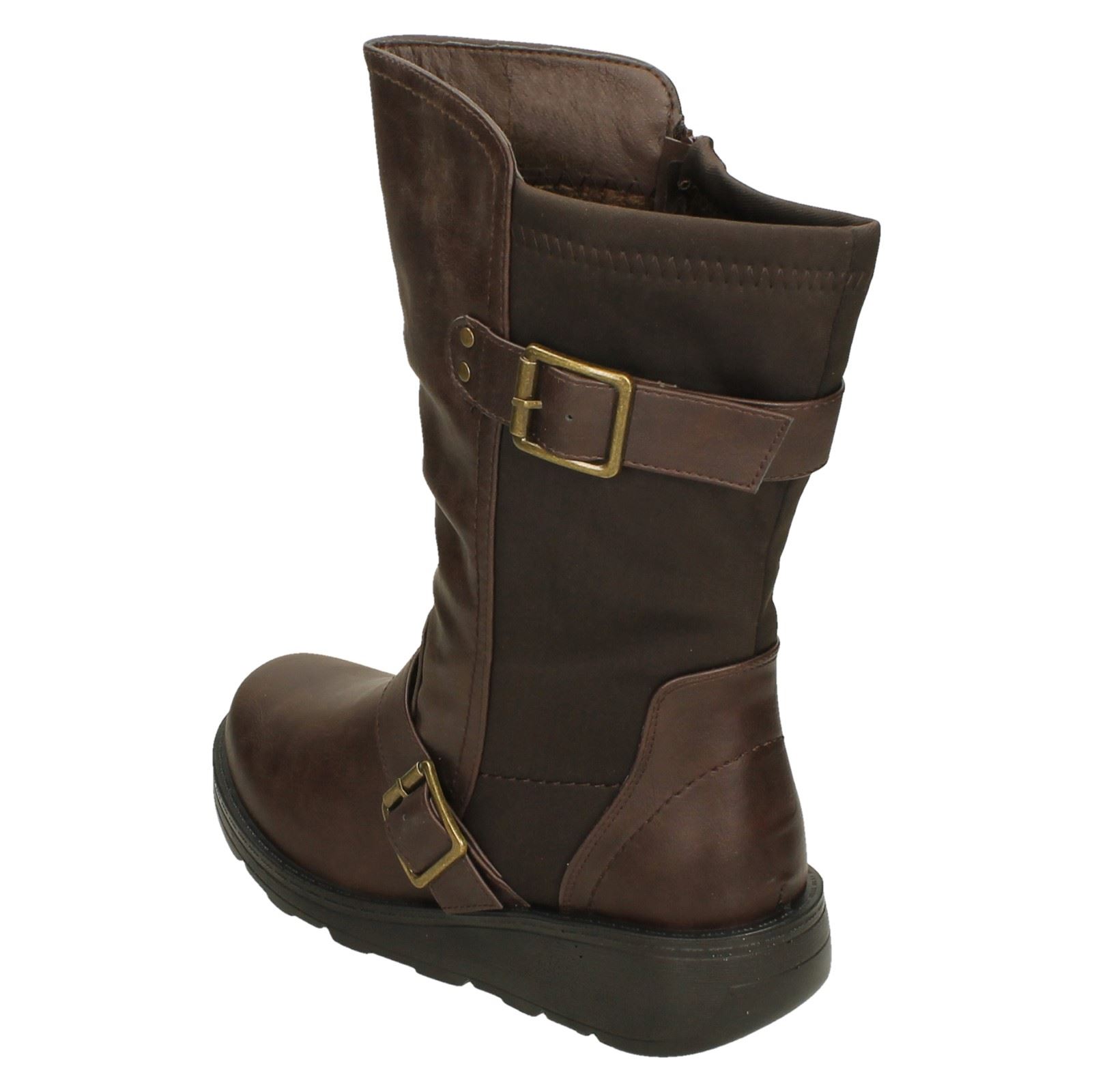 Bottes Mi-Mollet Femmes Spot On F4R452 - Picture 21 of 28