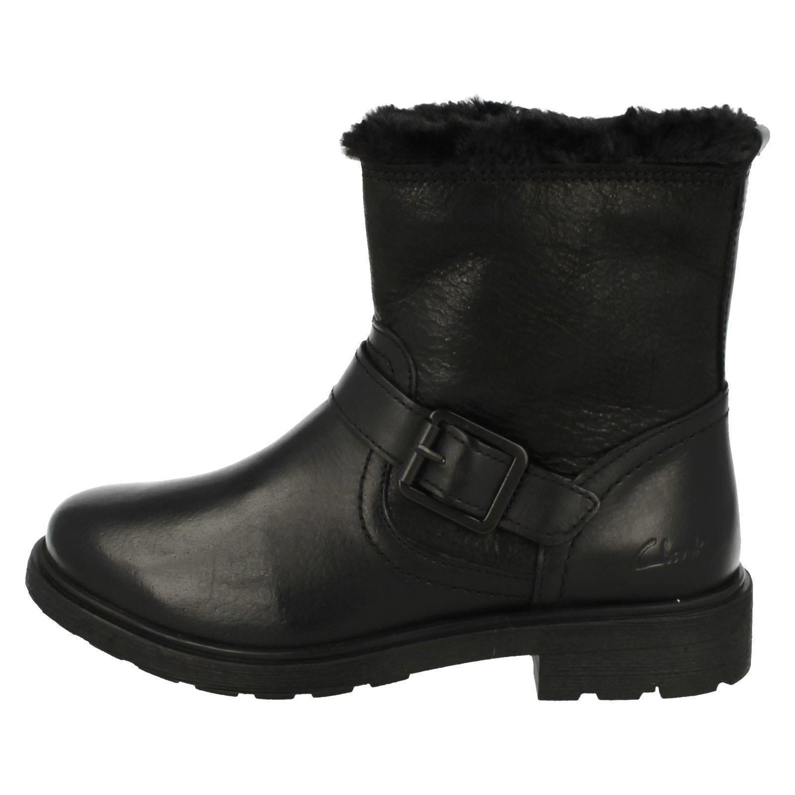 girls clarks leather boots