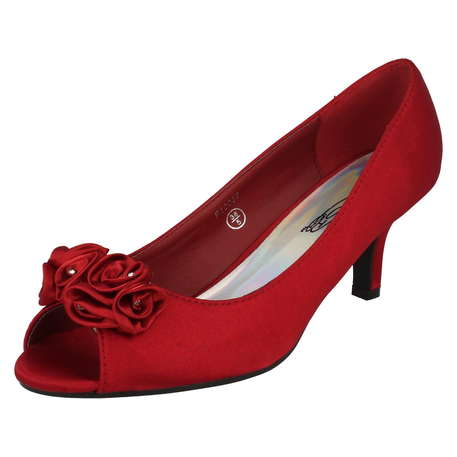"Zapatos para dama Spot On Peep Toe con ""detalle floral"" - Imagen 11 de 55