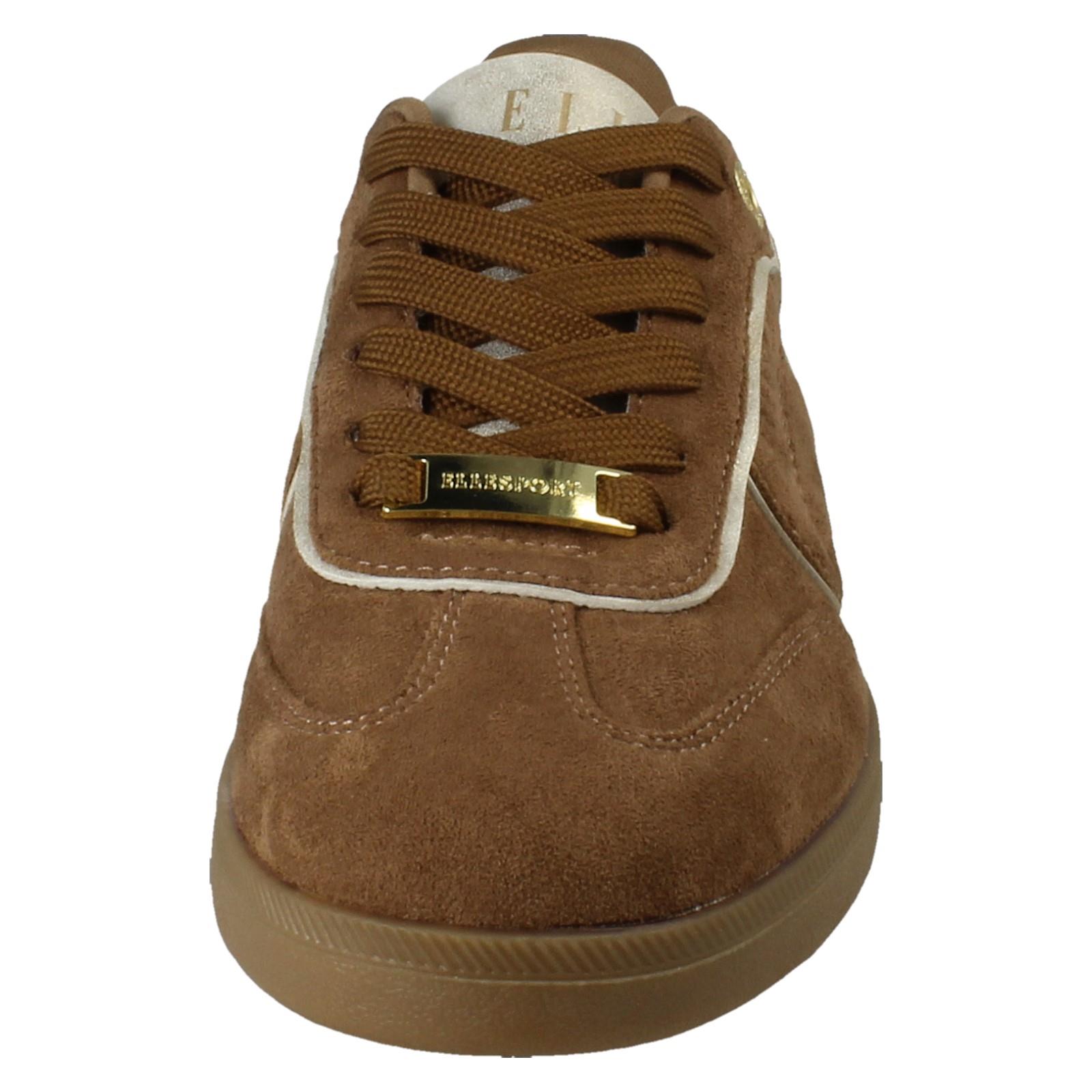 Ladies Elle Sport Suedette Lace Up Casual Shoes Summer Trainers F7R325 - Afbeelding 9 van 10