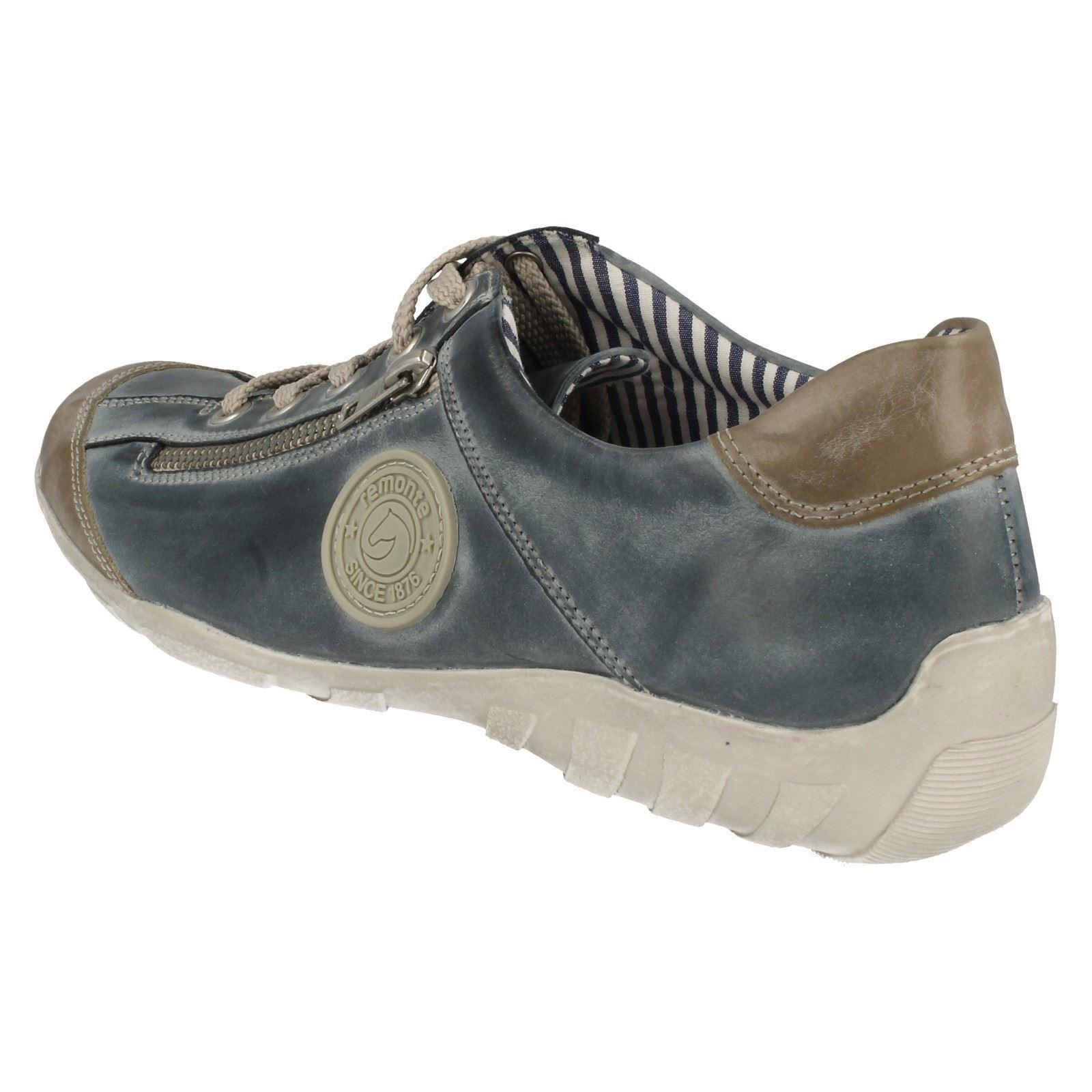 i in Rounded tutti Toe Blu R3408 giorni Ladies pelle Scarpe per stringate Casual Remonte CUYqYwv