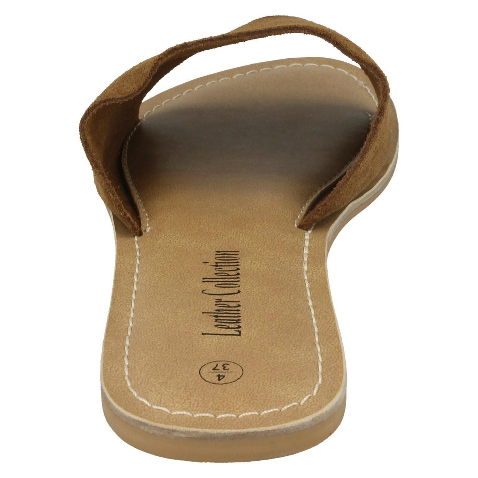 Ladies Leather Collection Suede Mule Sandals - Picture 14 of 55