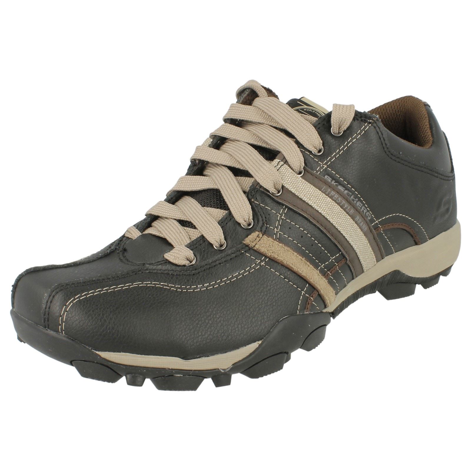 Mens Skechers Casual Leather Shoes 'Urban Tread Refresh 50856'