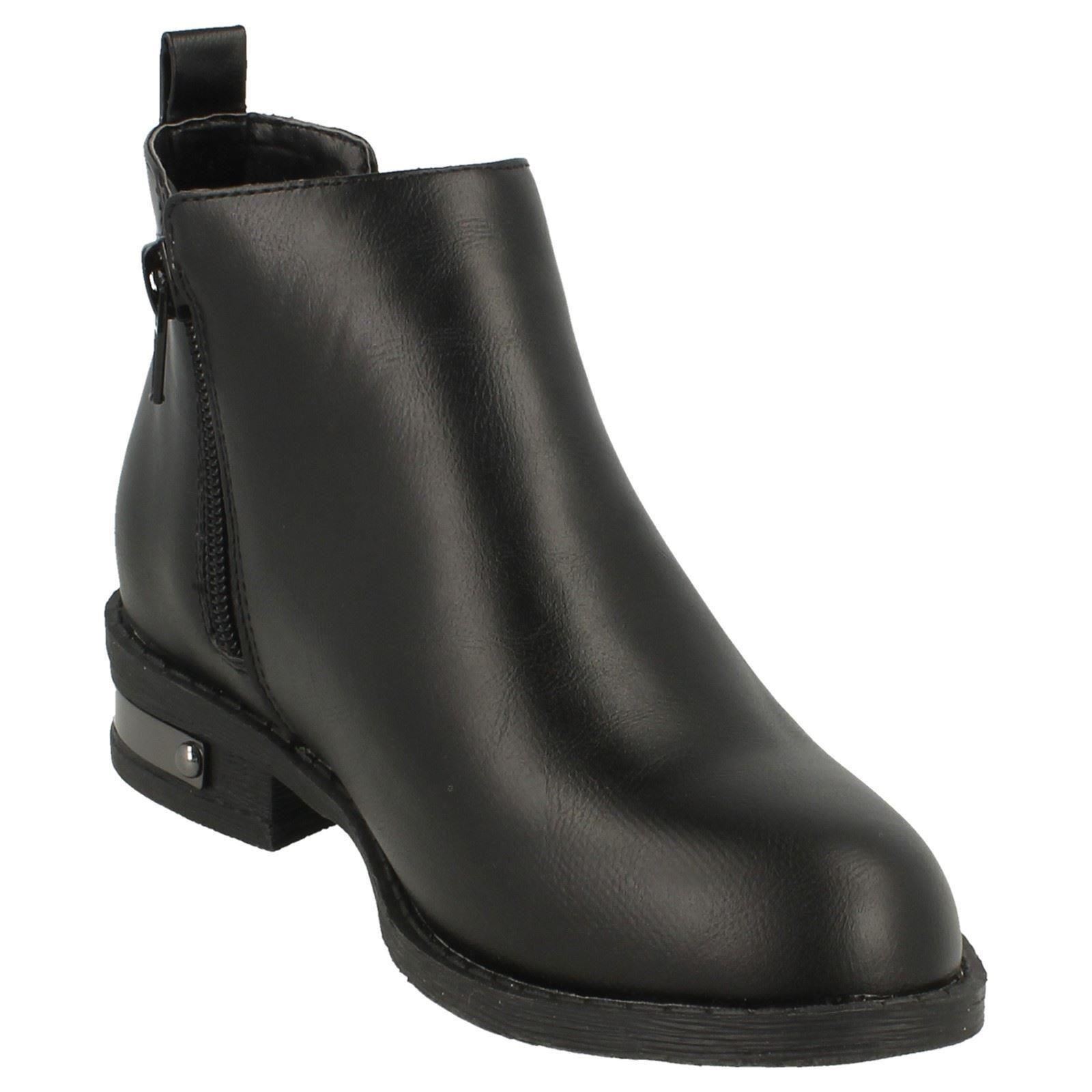 'Girls Spot On' Chelsea Style Ankle Boots - H5R038 - Picture 3 of 10