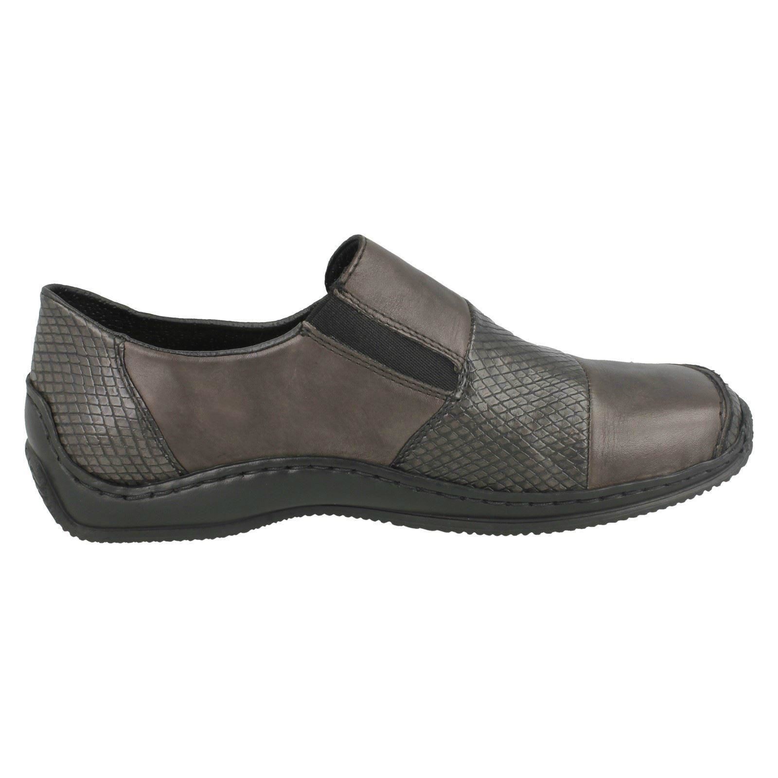 Ladies Faux Faux Faux Loop Fastening Rieker Slip On shoes L1762 99389c Ladies Faux Faux Faux Loop Fastening Rieker Slip On shoes L1762 99389c