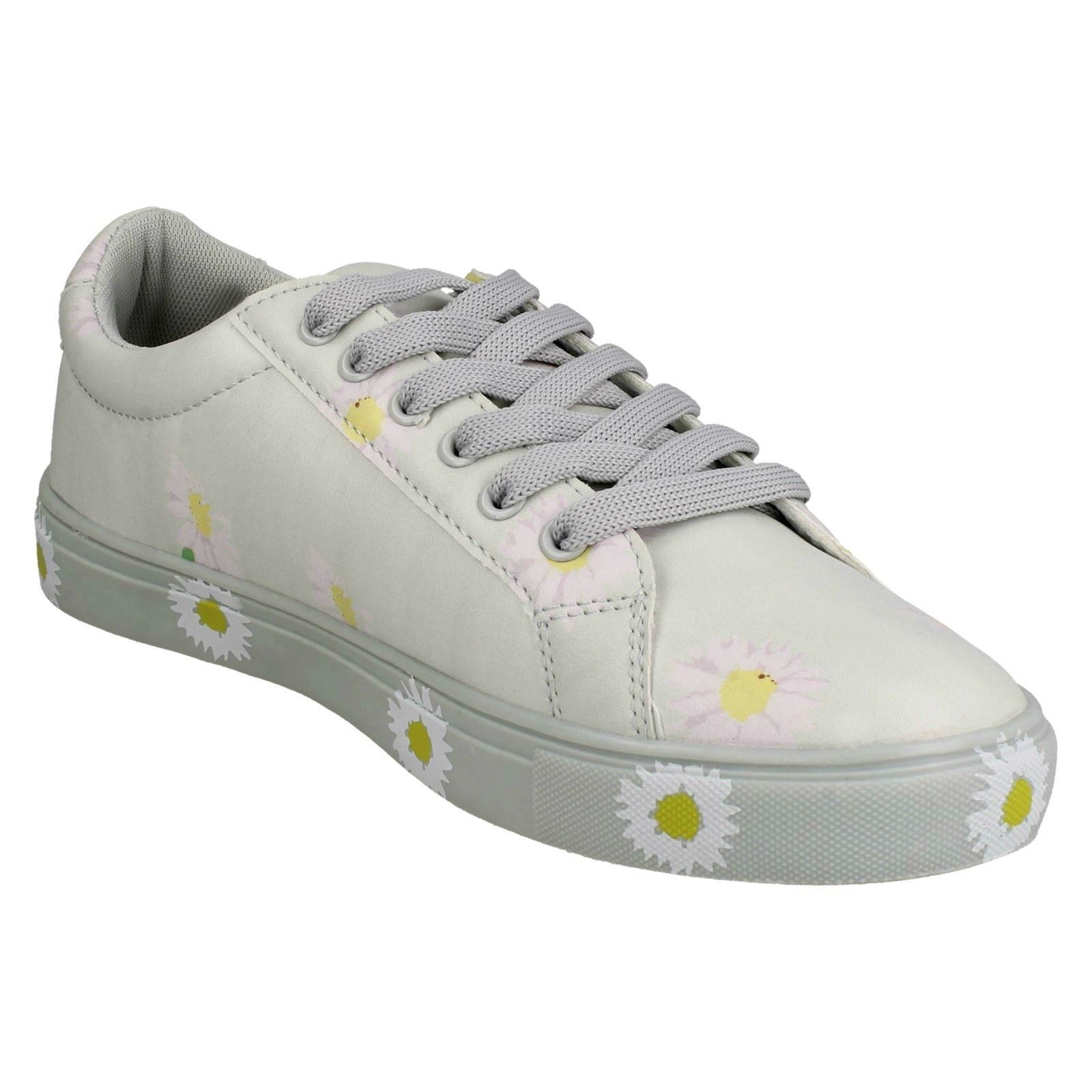 Ladies Spot On Daisy Print Pumps, Trainers F8R0348 - Picture 17 of 28