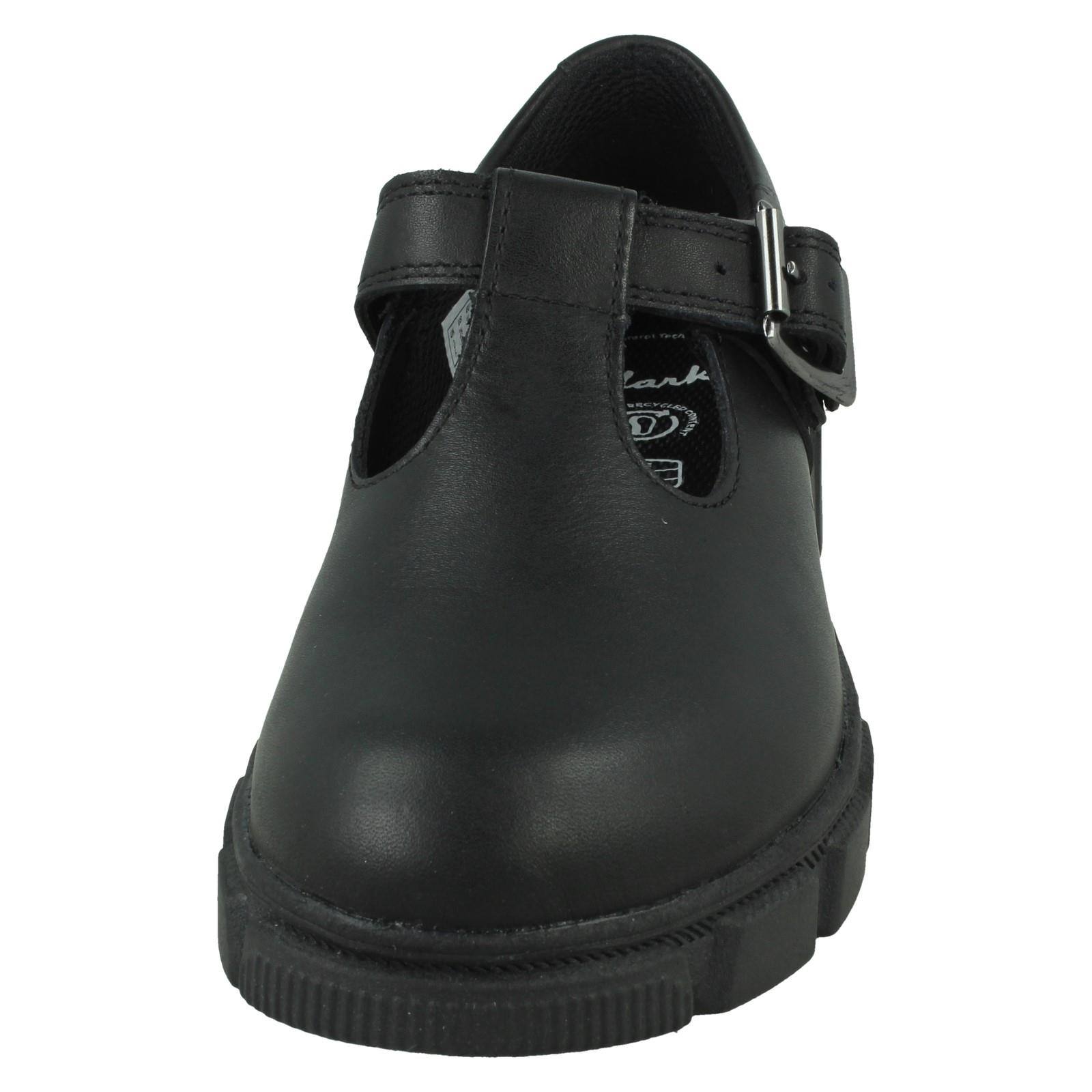 Girls Clarks Chunky Sole T-Bar School Shoes *Evyn Bar K* - Picture 9 of 19