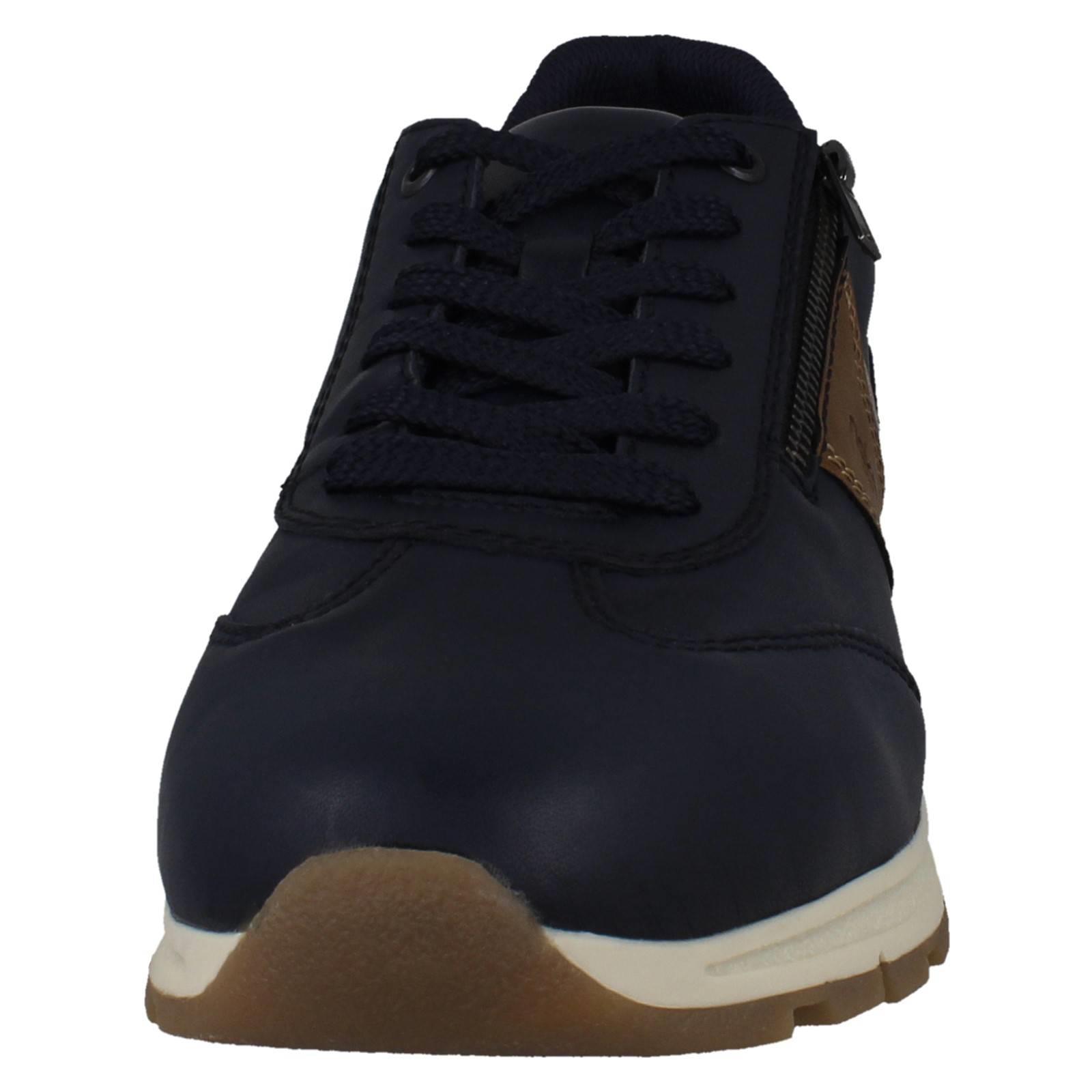 Zapatos Rieker Inteligentes Informales de Cuero con Cordones/Cremallera para Hombres Plantilla Extraíble B0501 - Imagen 9 de 10