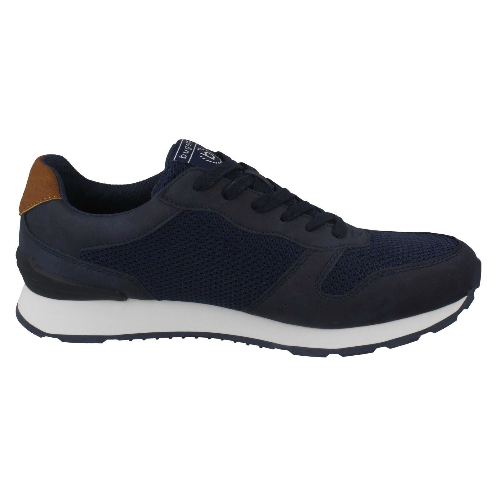 Details zu Mens Bugatti Smart Lace Up Trainers '323-30805-5900' Beliebt super willkommen