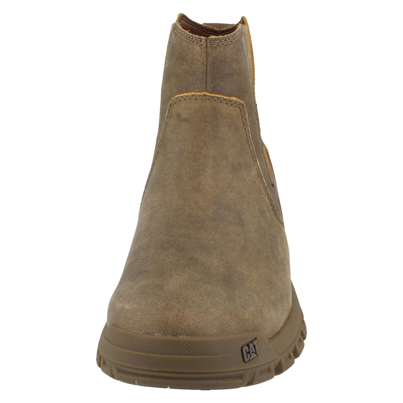 Mens Caterpillar Leather Pull On Dealer Boots Threshold Chelsea Boots - Picture 18 of 19