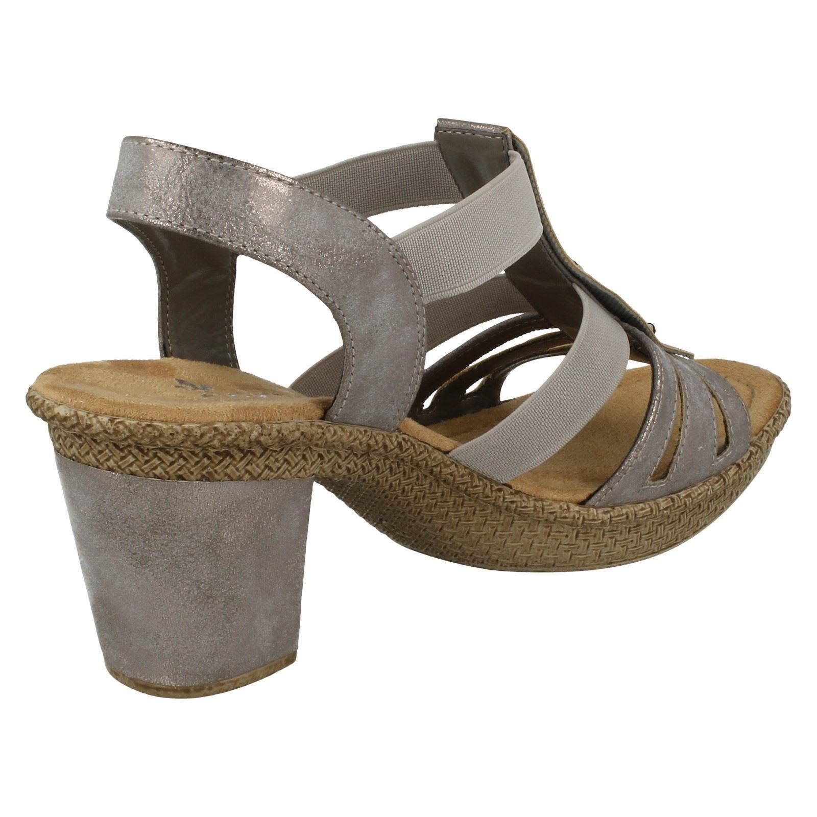 Ladies Rieker 66584 Heeled Sandals Sandals Sandals 5b00fe Ladies Rieker 66584 Heeled Sandals Sandals Sandals 5b00fe