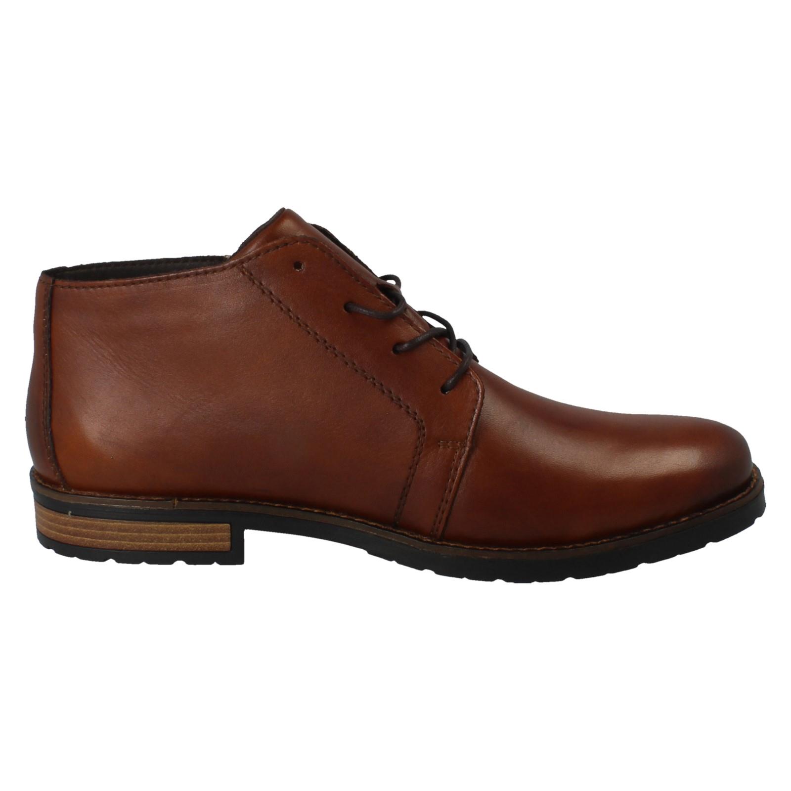 Mens Rieker Zip and Lace Up Fastening Chelsea Ankle Boots *14609* - Picture 5 of 10